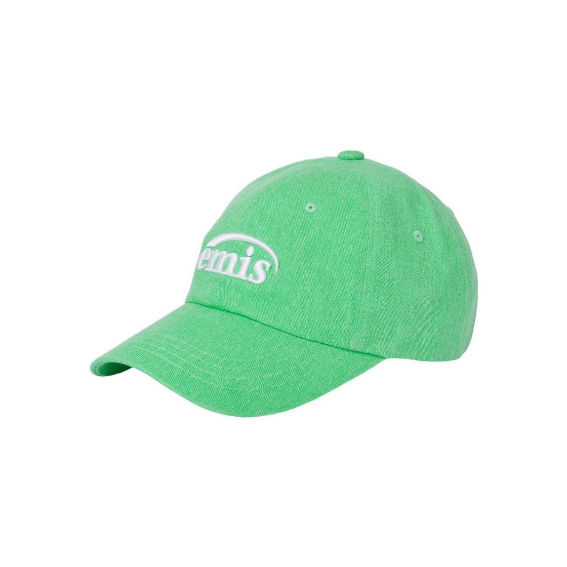 Emis New Logo Pigment Ball Cap Green 상세 이미지 1