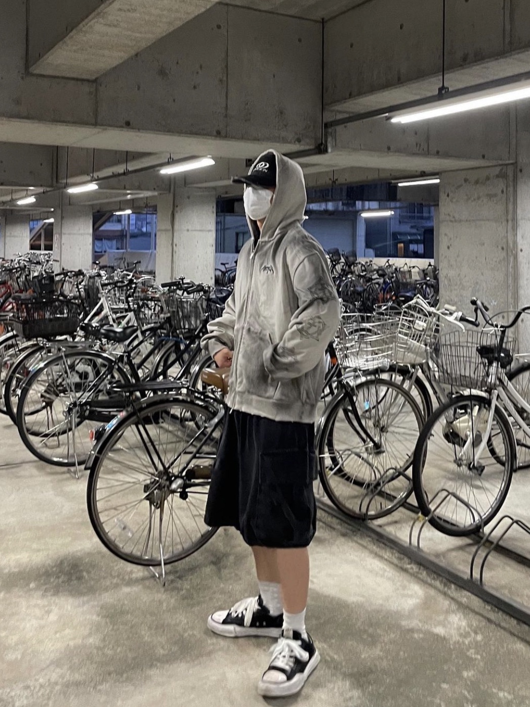 Project G/R Furious Logo Applique Zip Hoodie Grey - 10 Corso Como Exclusive, Maison Mihara Yasuhiro Peterson OG Sole Canvas Low Sneakers Purple 착용 스타일 - 2