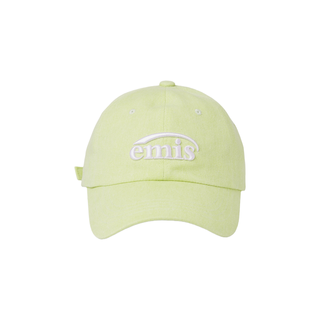 Emis New Logo Pigment Ball Cap Lime 상세 이미지 2