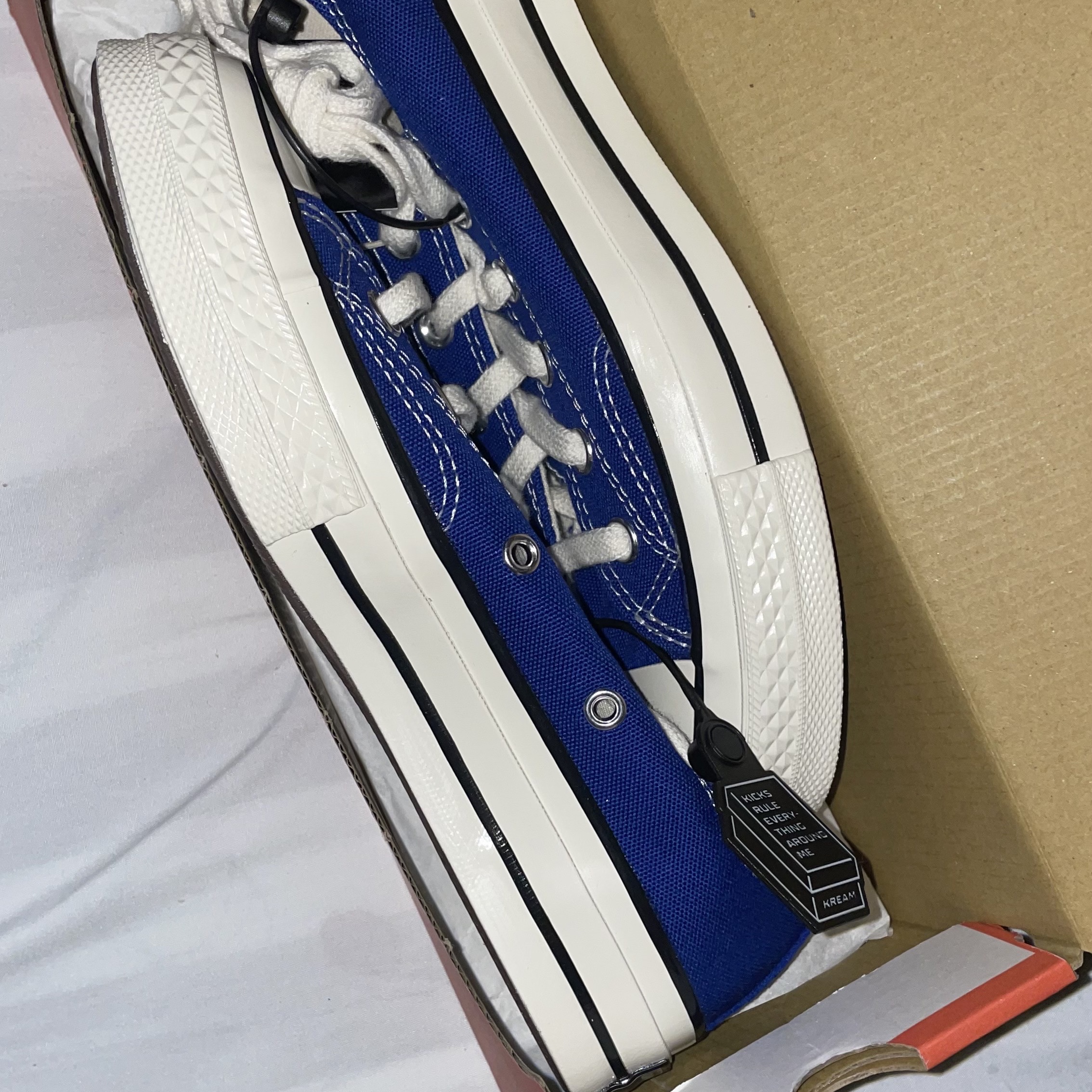 Converse Chuck 70 Ox Vintage Canvas Rush Blue 착용 스타일 - 1