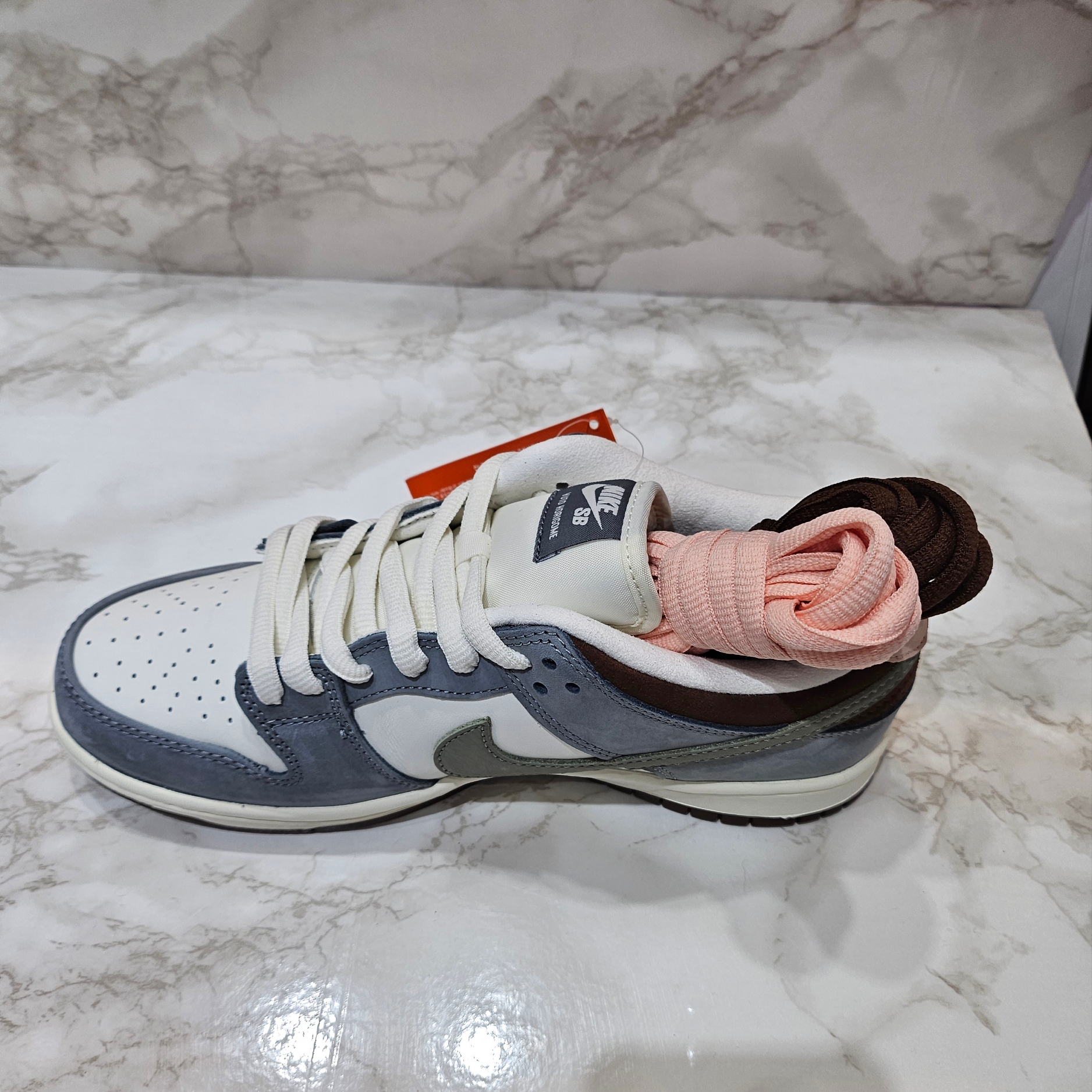 Nike x Yuto Horigome SB Dunk Low Wolf Grey 착용 스타일 - 3