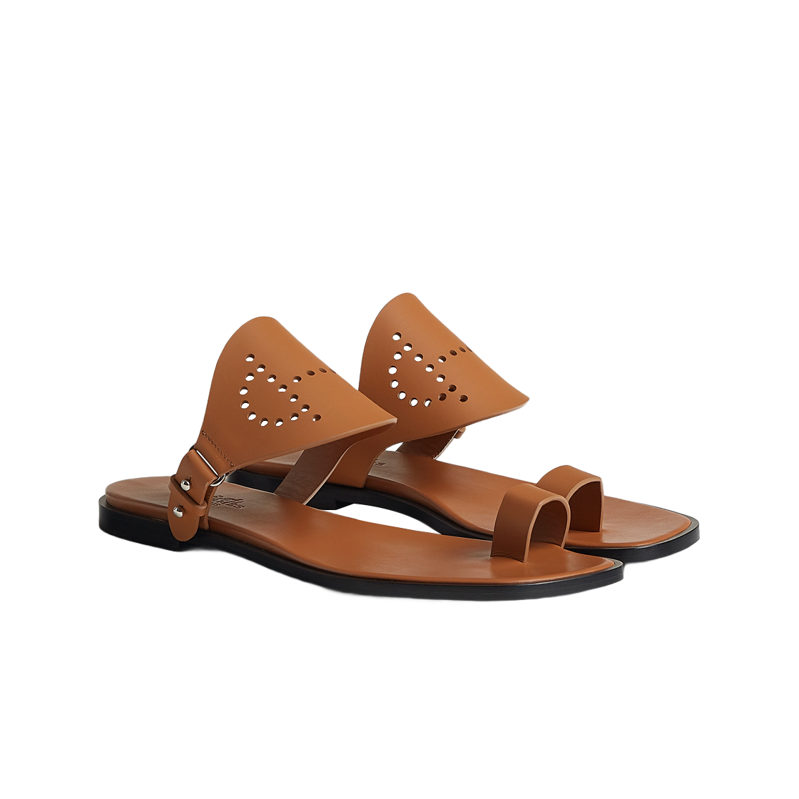 (W) 에르메스 헤라 샌들 카프스킨 & 나뛰렐((W) Hermes Hera Sandal Calfskin & Naturel) - 2