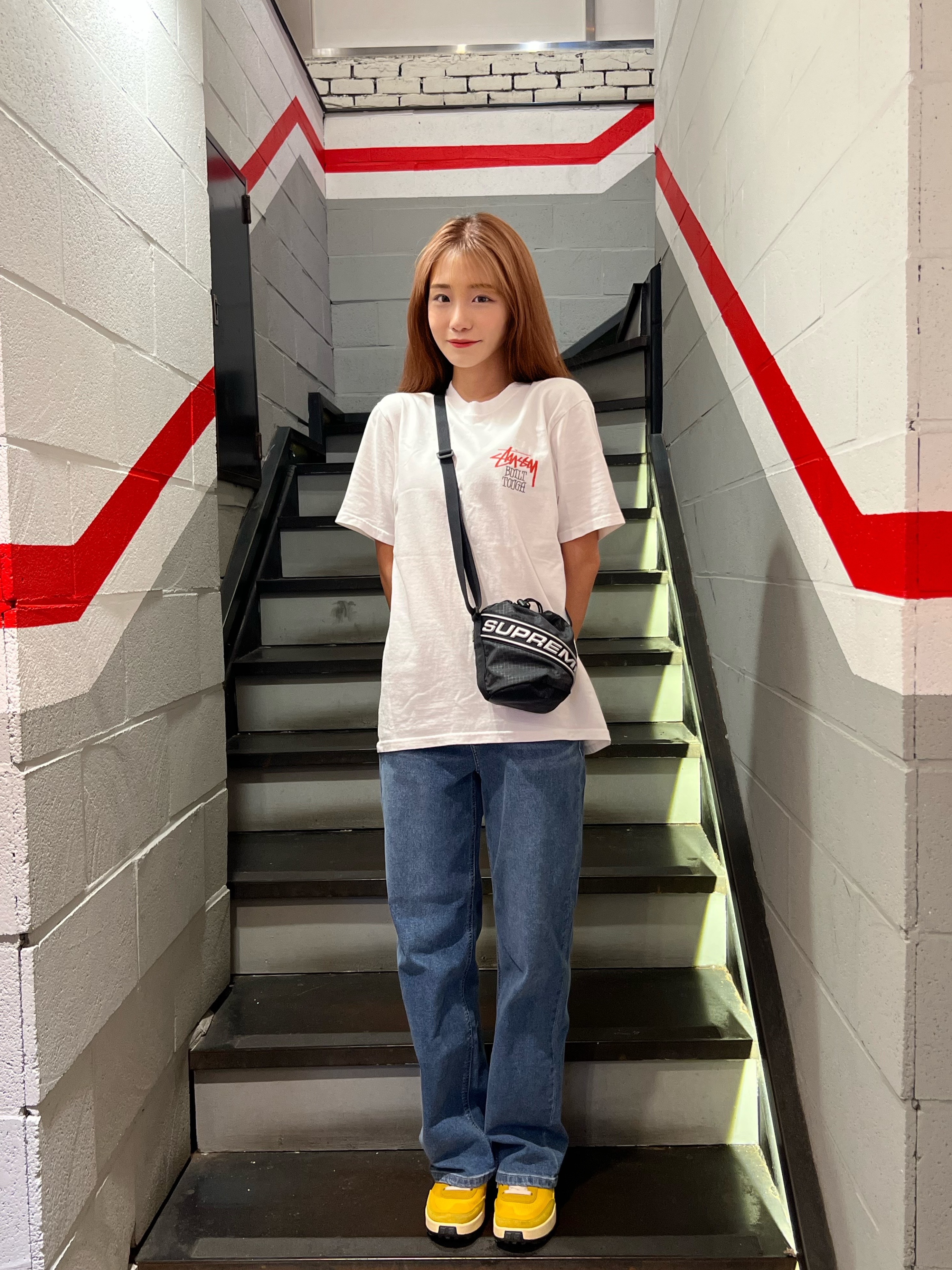 Nike x Tom Sachs General Purpose Shoe Archive, Stussy Built Tough T-Shirt White 착용 스타일 - 1