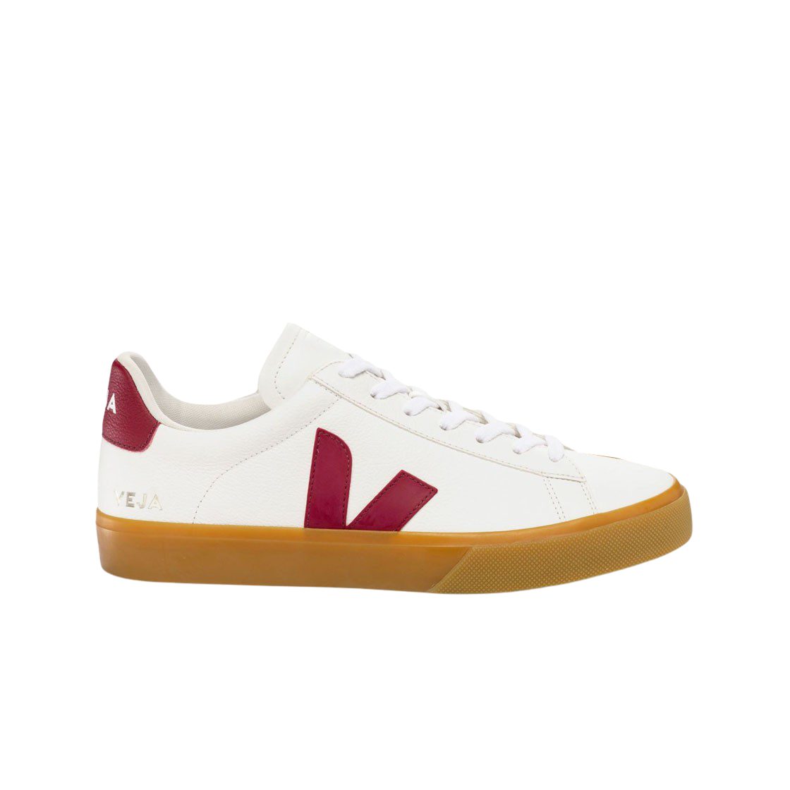 베자 캄포 크롬프리 레더 화이트 마살라 내츄럴(Veja Campo Chromefree Leather White Marsala Natural) - 1