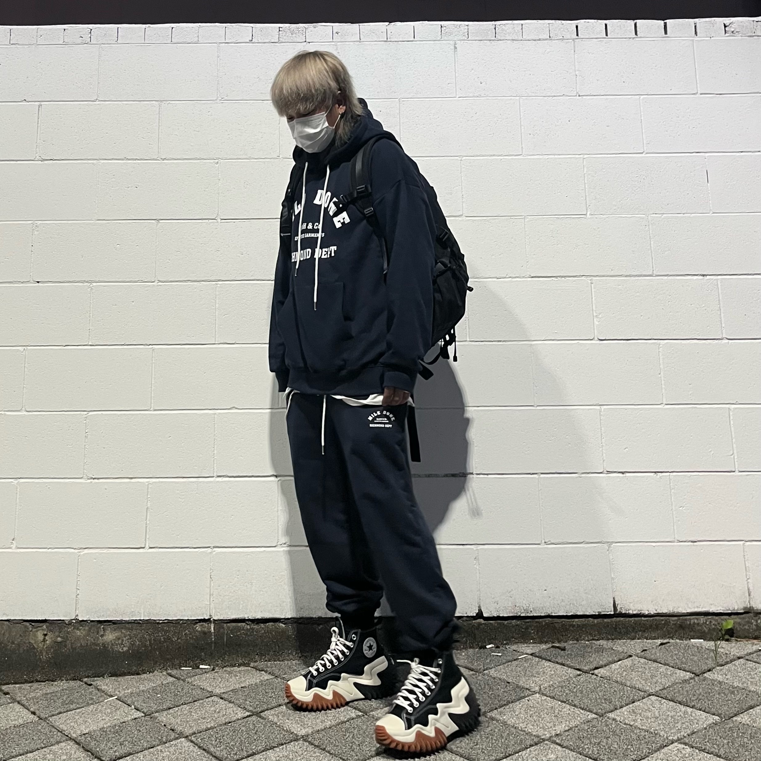 Converse Run Star Motion High Black 착용 스타일
