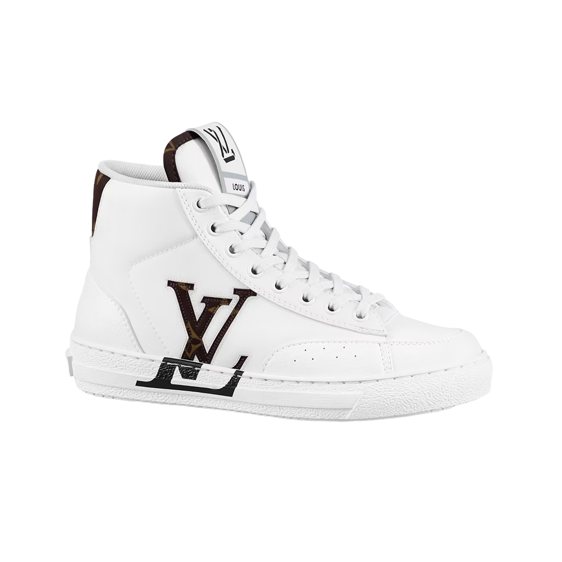- (W) Louis Vuitton Charlie Sneaker Boots Cacao Brown - 대표 이미지 #1