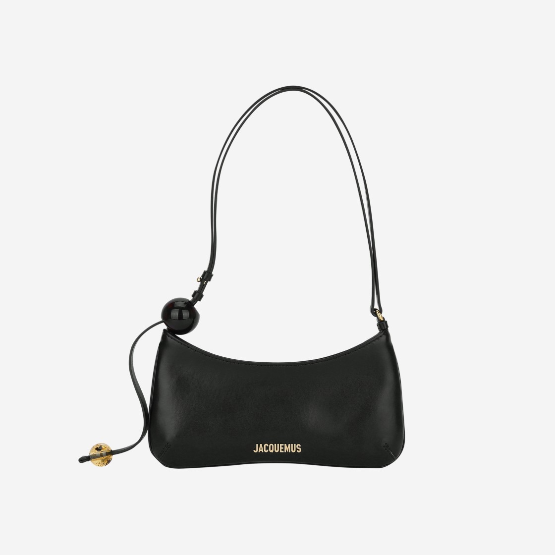 Jacquemus Le Bisou Perle Beaded Shoulder Bag Black 상세 이미지 1