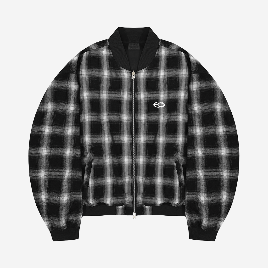★OY★REVERSIBLE CHECK BLOUSON JACKET-BLACK★正規品/直送料込 OY ブルゾン アウター 「OY/オーワイ」REVERSIBLE CHECK BLOUSON