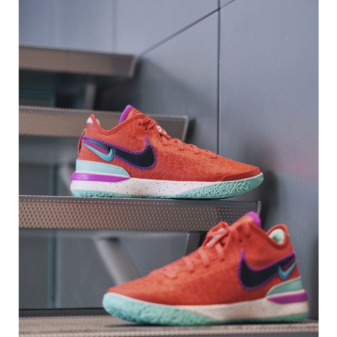 Nike LeBron NXXT Gen EP Track Red Black 착용 스타일