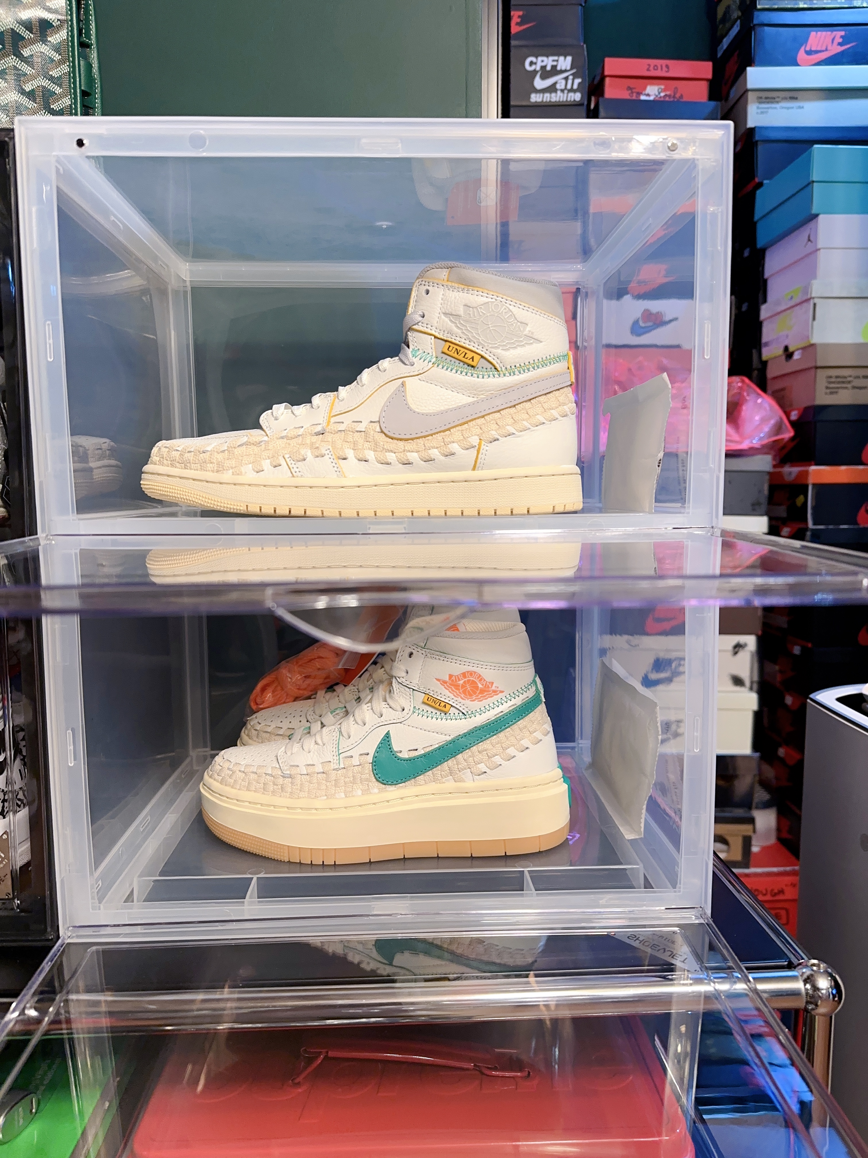 Jordan 1 x Bephies Beauty Supply x Union Retro High OG SP Summer '96, (W) Jordan 1 x Bephies Beauty Supply x Union Elevate High SP Summer  '96 착용 스타일 - 2