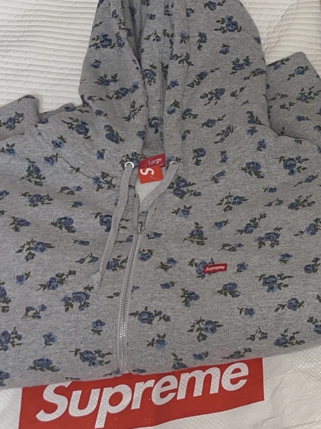 Asics Gel-1130 White Black, Supreme Small Box Zip Up Hooded Sweatshirt Flowers - 23FW 착용 스타일 - 2