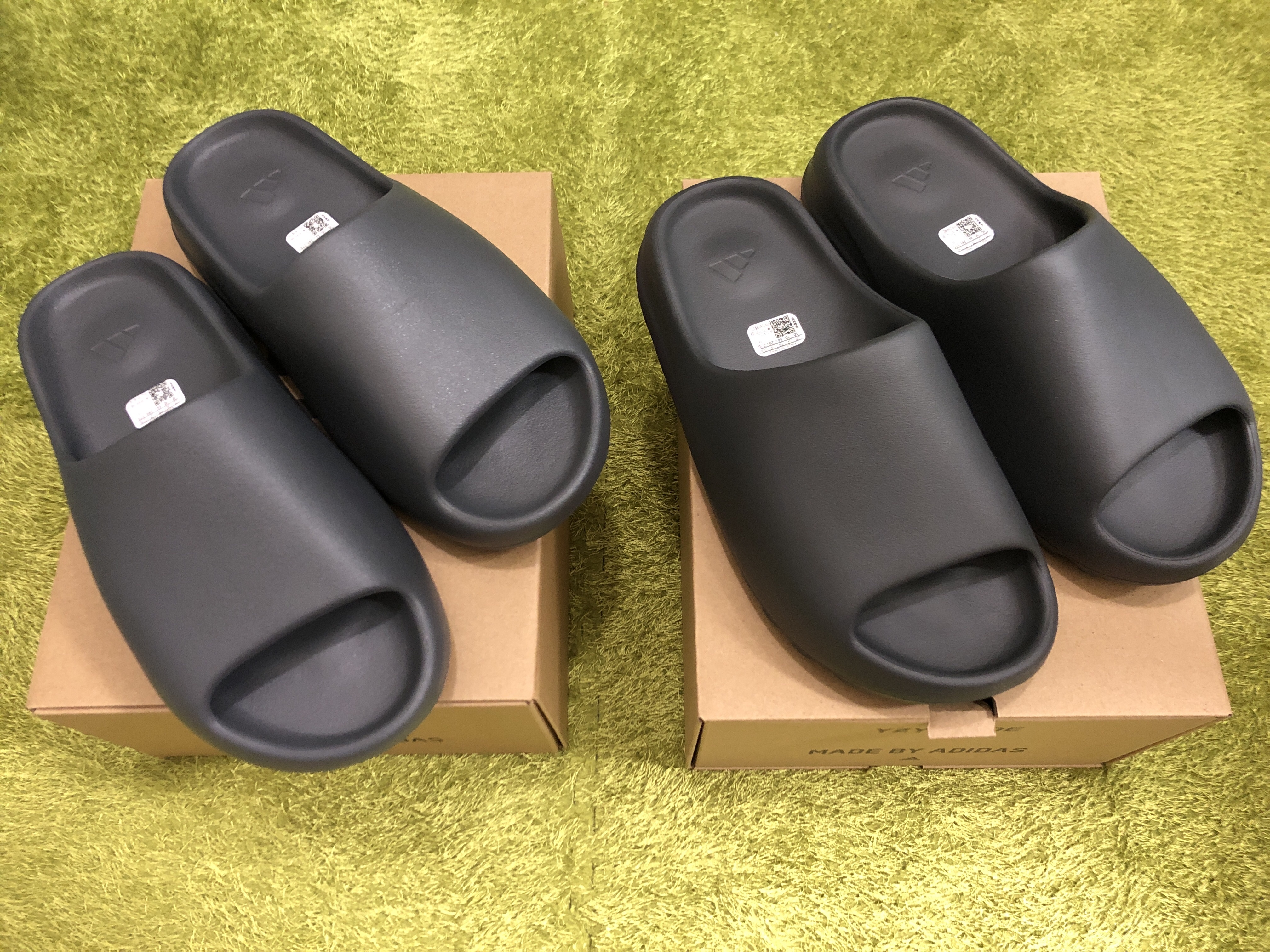 Adidas Yeezy Slide Granite, Adidas Yeezy Slide Slate Grey 착용 스타일