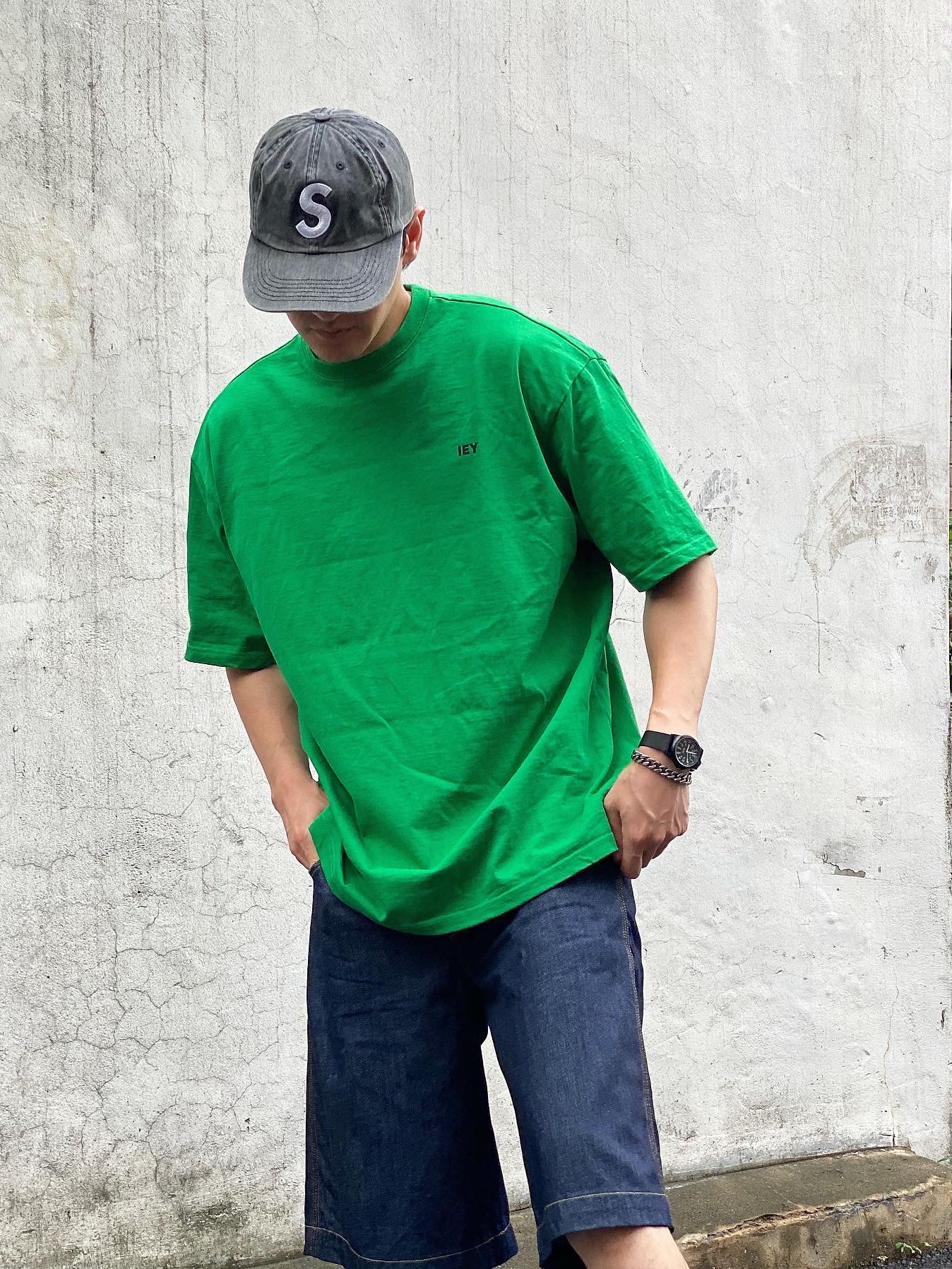 Supreme Pigment Print S Logo 6-Panel Black - 20SS, Nike x Peaceminusone Air Force 1 Low Para-Noise 착용 스타일 - 4