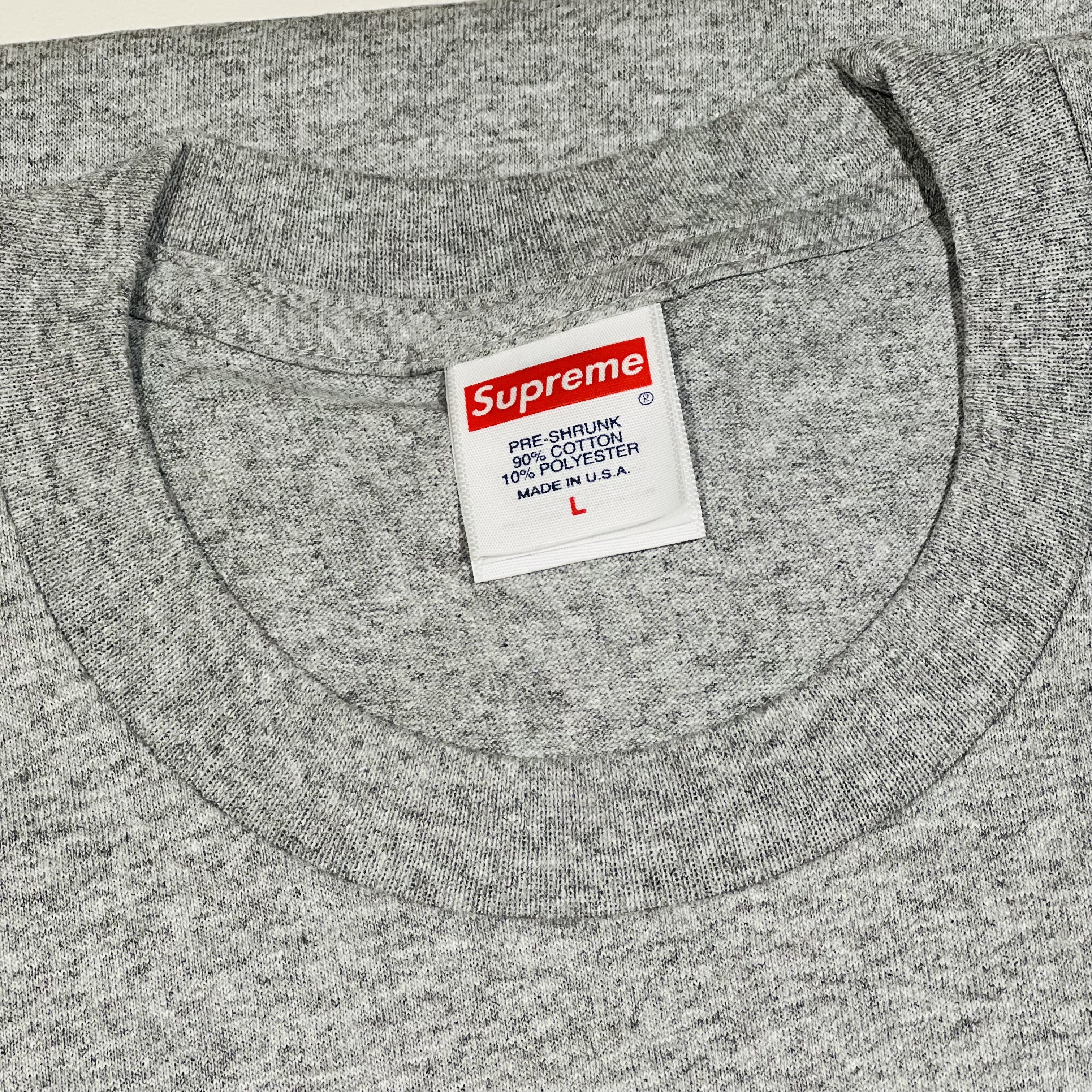 Supreme NBA Youngboy T-Shirt Heather Grey - 23FW 착용 스타일 - 3