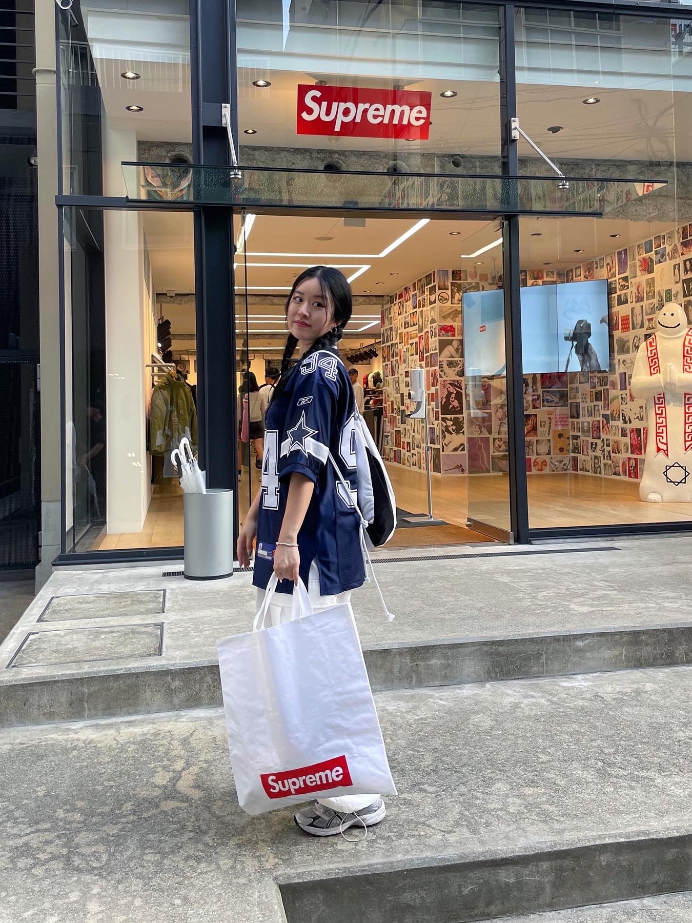 Asics Gel-1130 White Black, Supreme Small Box Zip Up Hooded Sweatshirt Flowers - 23FW 착용 스타일 - 1