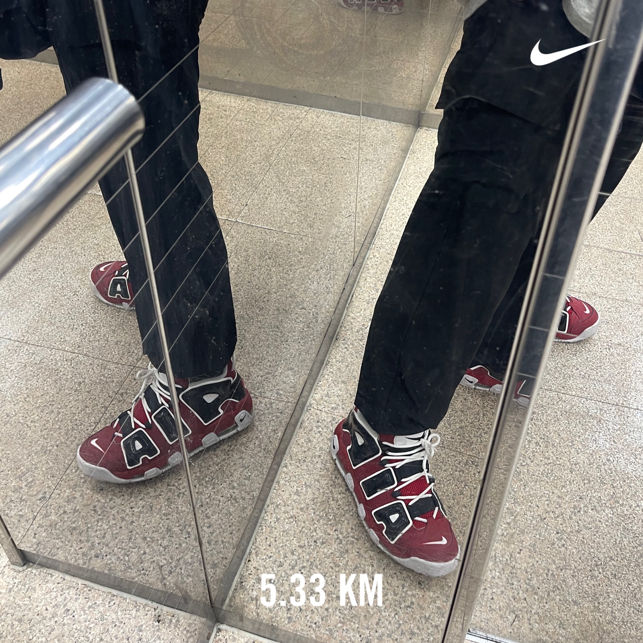 Nike Air More Uptempo 96 Bulls 2021 착용 스타일