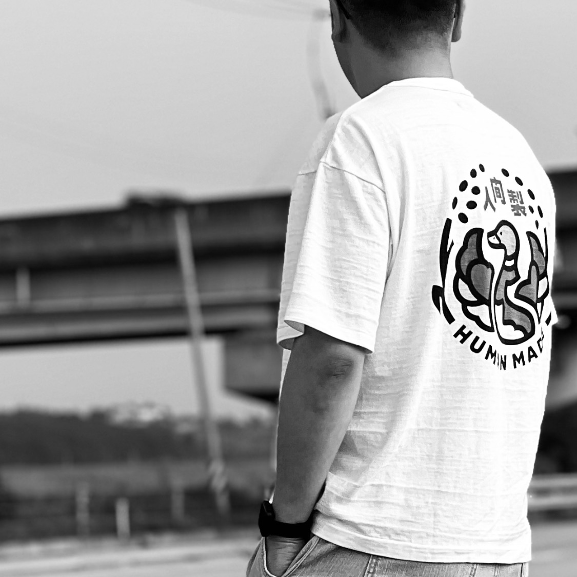 Human Made Pocket T-Shirt White 착용 스타일