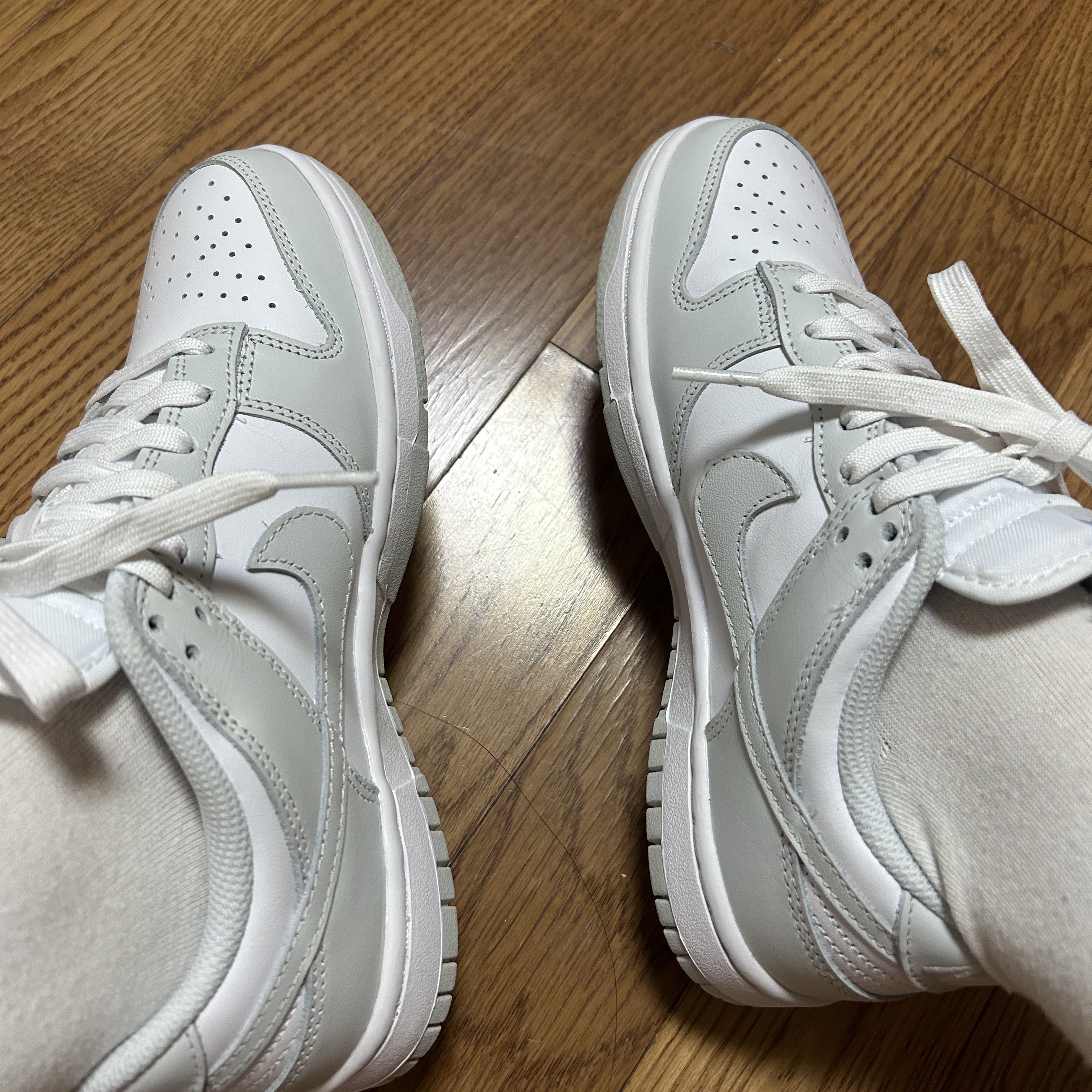 (W) Nike Dunk Low Photon Dust 착용 스타일