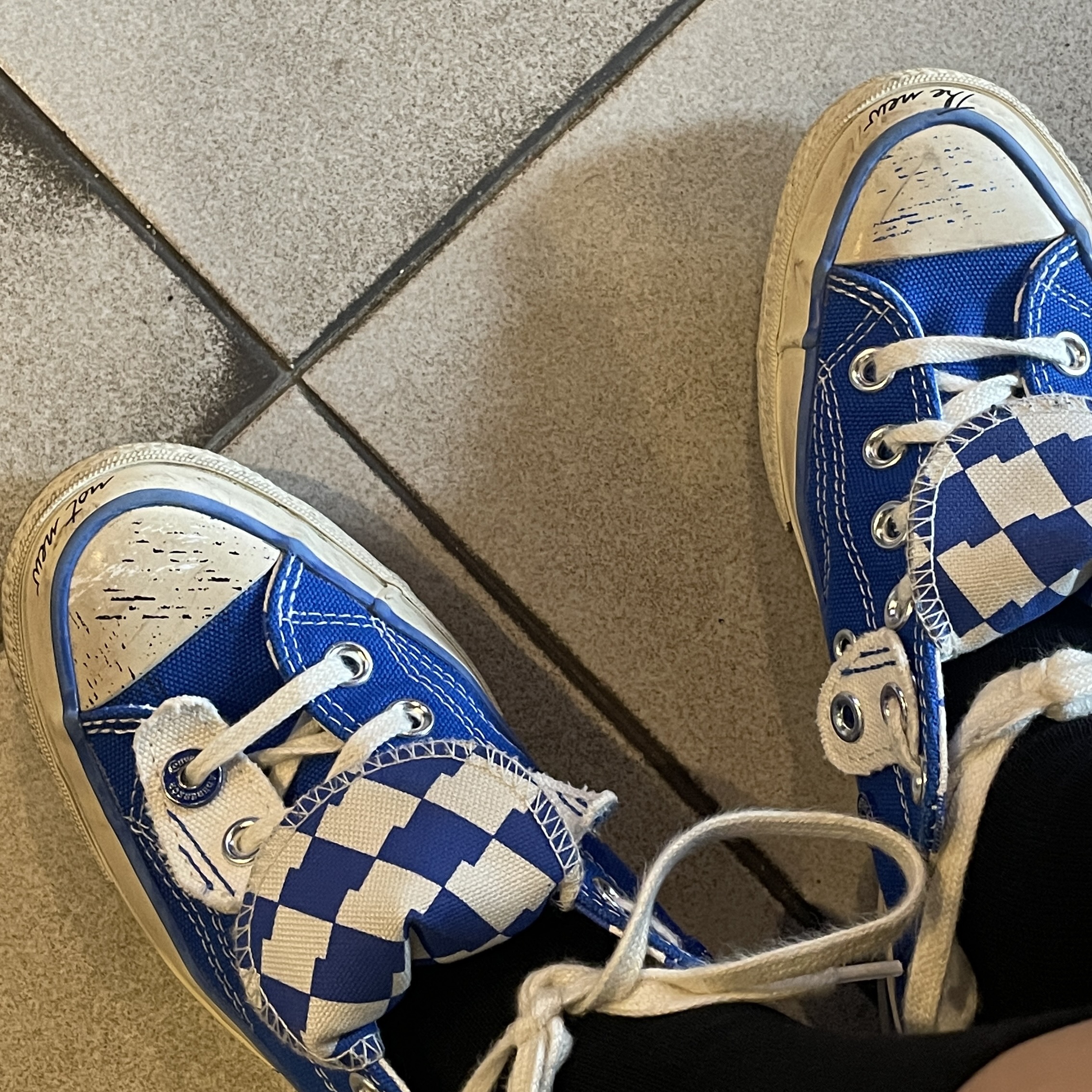 Converse x Ader Error Chuck 70 Ox Imperial Blue 착용 스타일 - 1