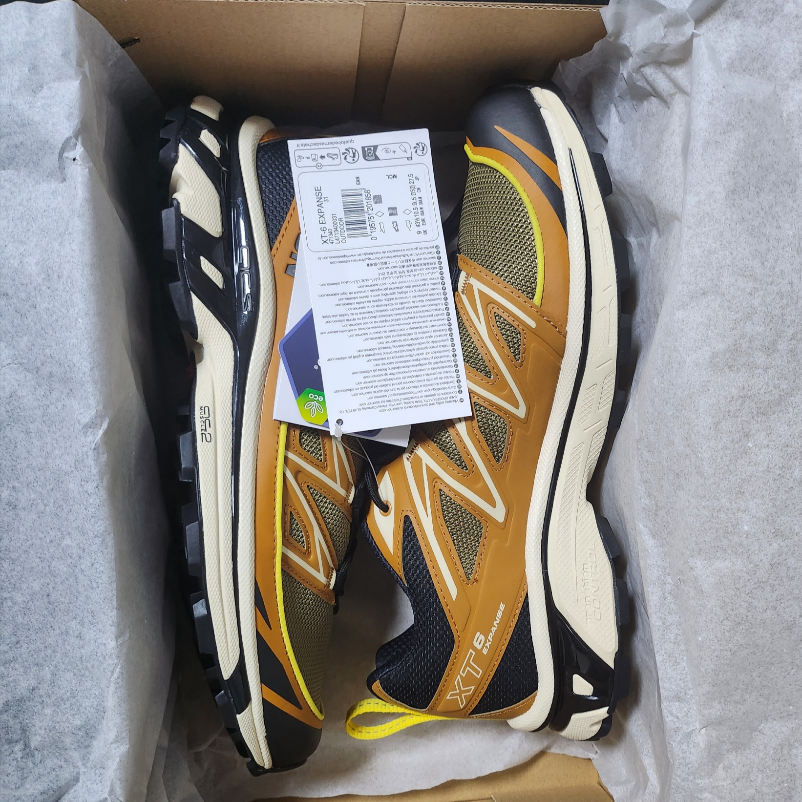 Salomon XT-6 Expanse Cathay Spice 착용 스타일 - 1