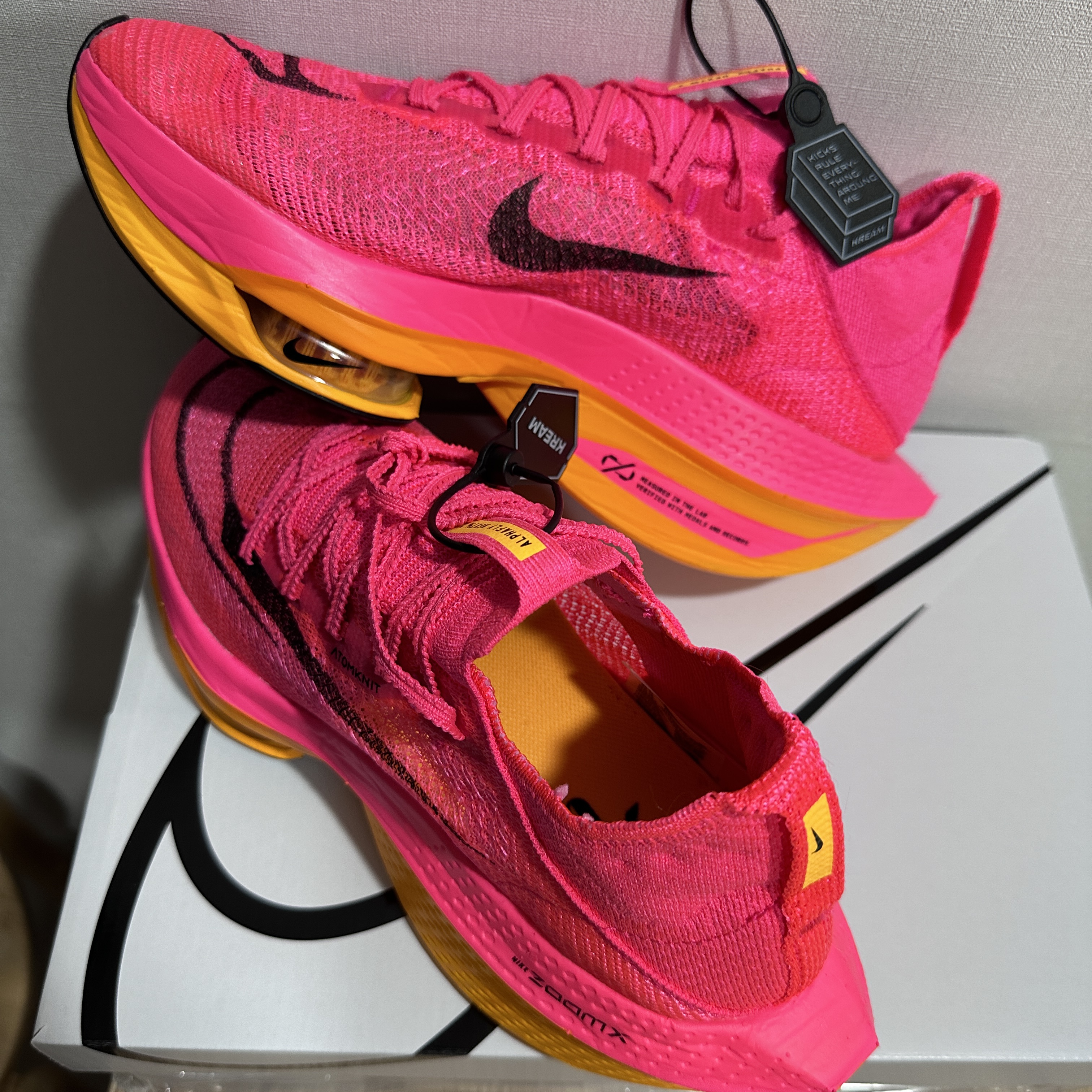 Nike Air Zoom Alphafly Next% 2 Hyper Pink 착용 스타일