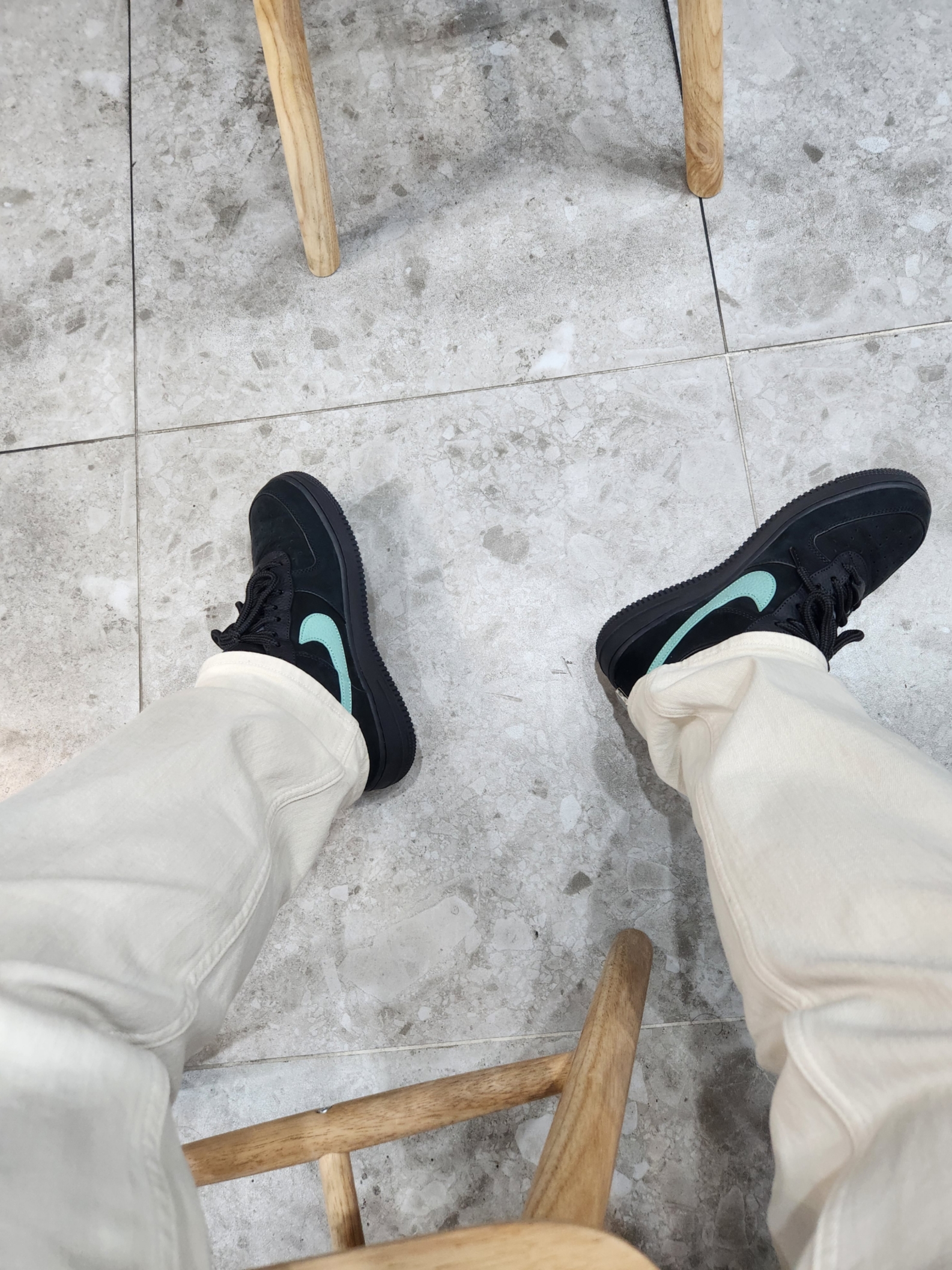Nike x Tiffany & Co. Air Force 1 Low SP 1837 착용 스타일