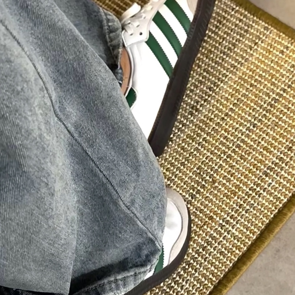 Adidas Samba OG White Green 착용 스타일 - 1