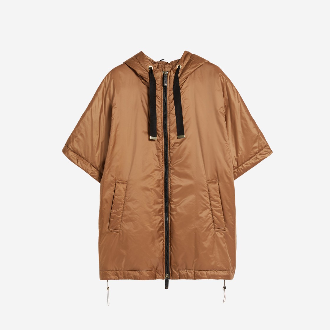 (W) Max Mara Egemone The Cube Water-Repellent Canvas Cape Caramel 상세 이미지 1