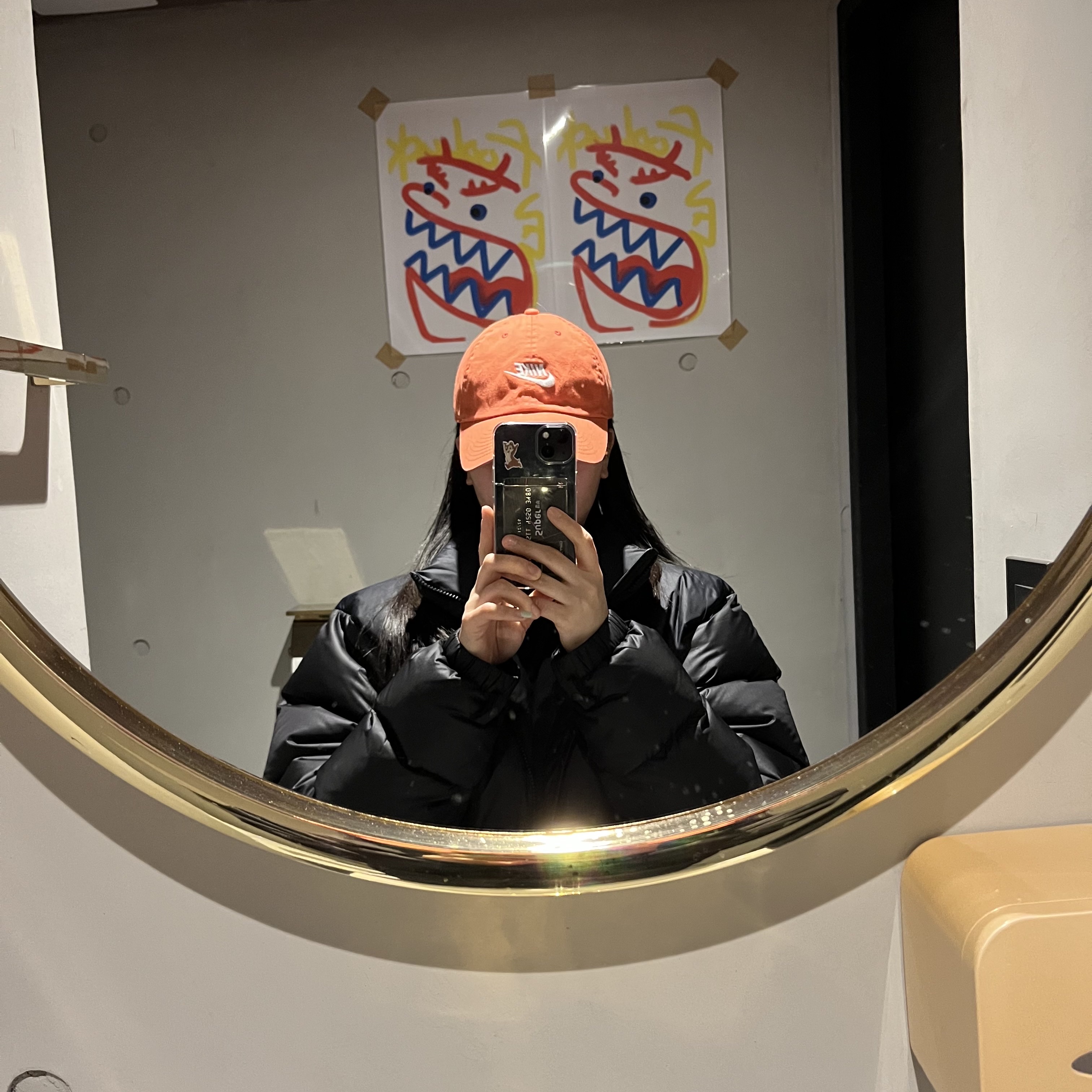 Nike Heritage 86 Futura Washed Cap Magic Ember, The North Face 1996 Eco Nuptse Jacket Black 착용 스타일
