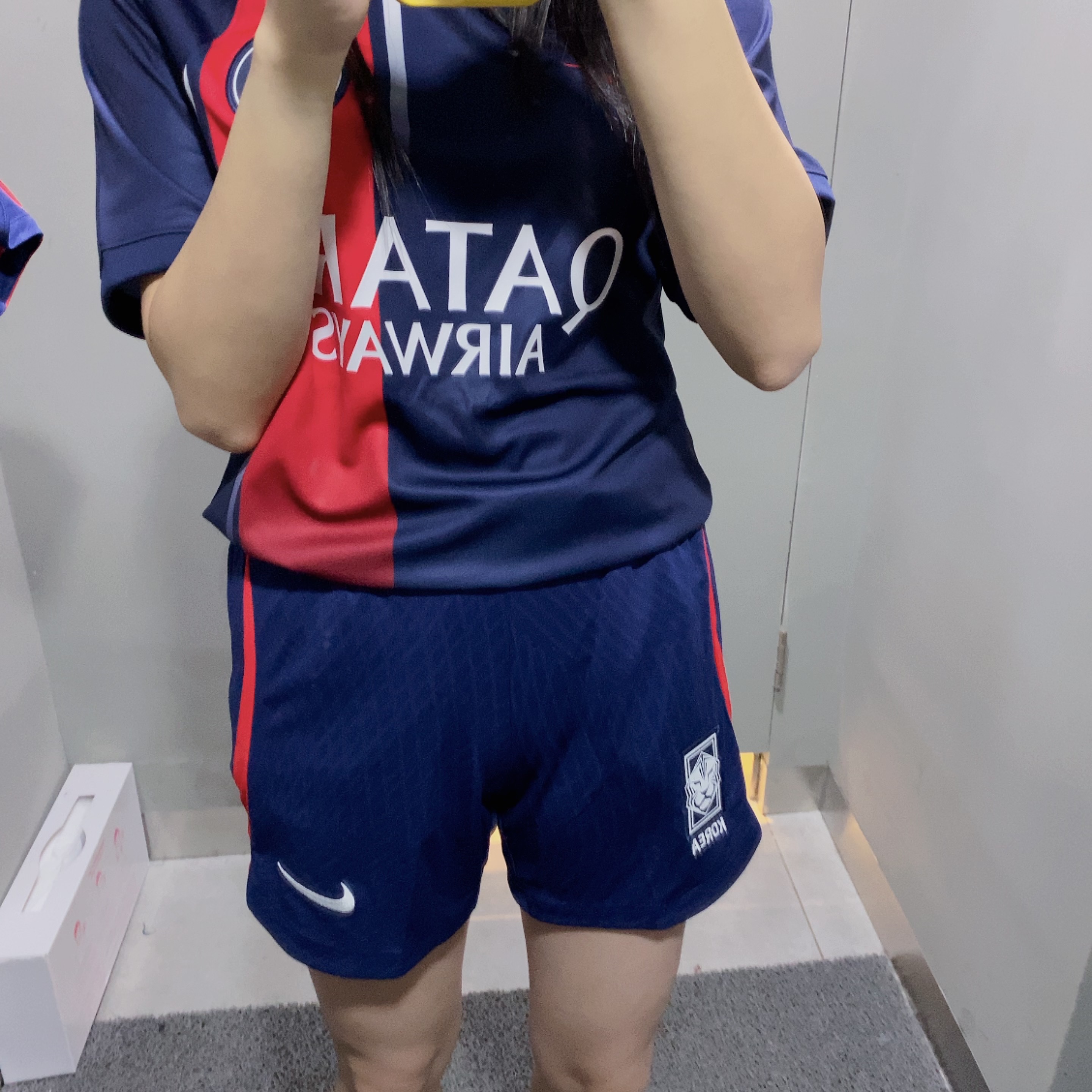 Nike Paris Saint-Germain 2023/24 Dri-Fit Stadium Home Jersey Midnight Navy (Non Marking Ver.) 착용 스타일 - 2