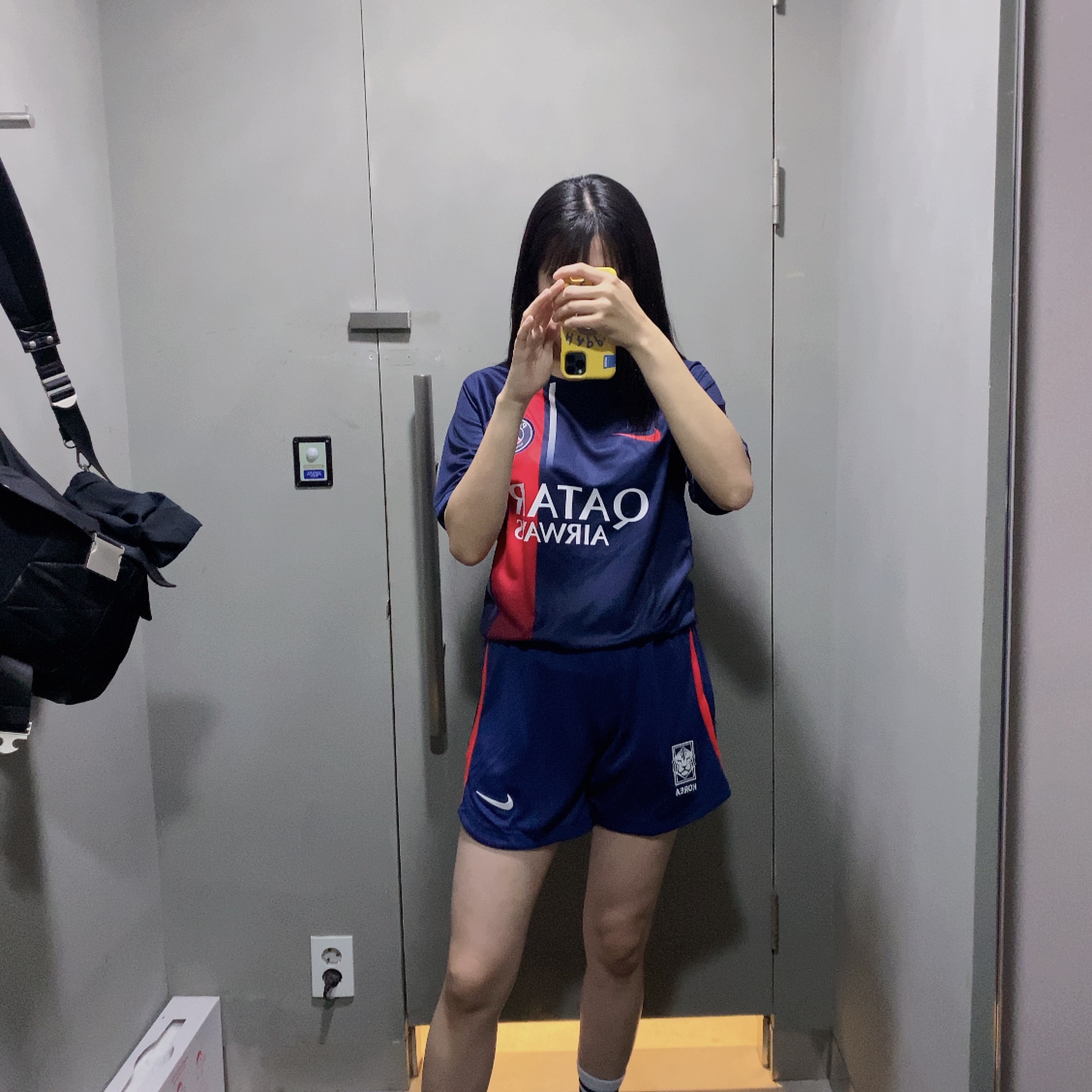 Nike Paris Saint-Germain 2023/24 Dri-Fit Stadium Home Jersey Midnight Navy (Non Marking Ver.) 착용 스타일 - 1