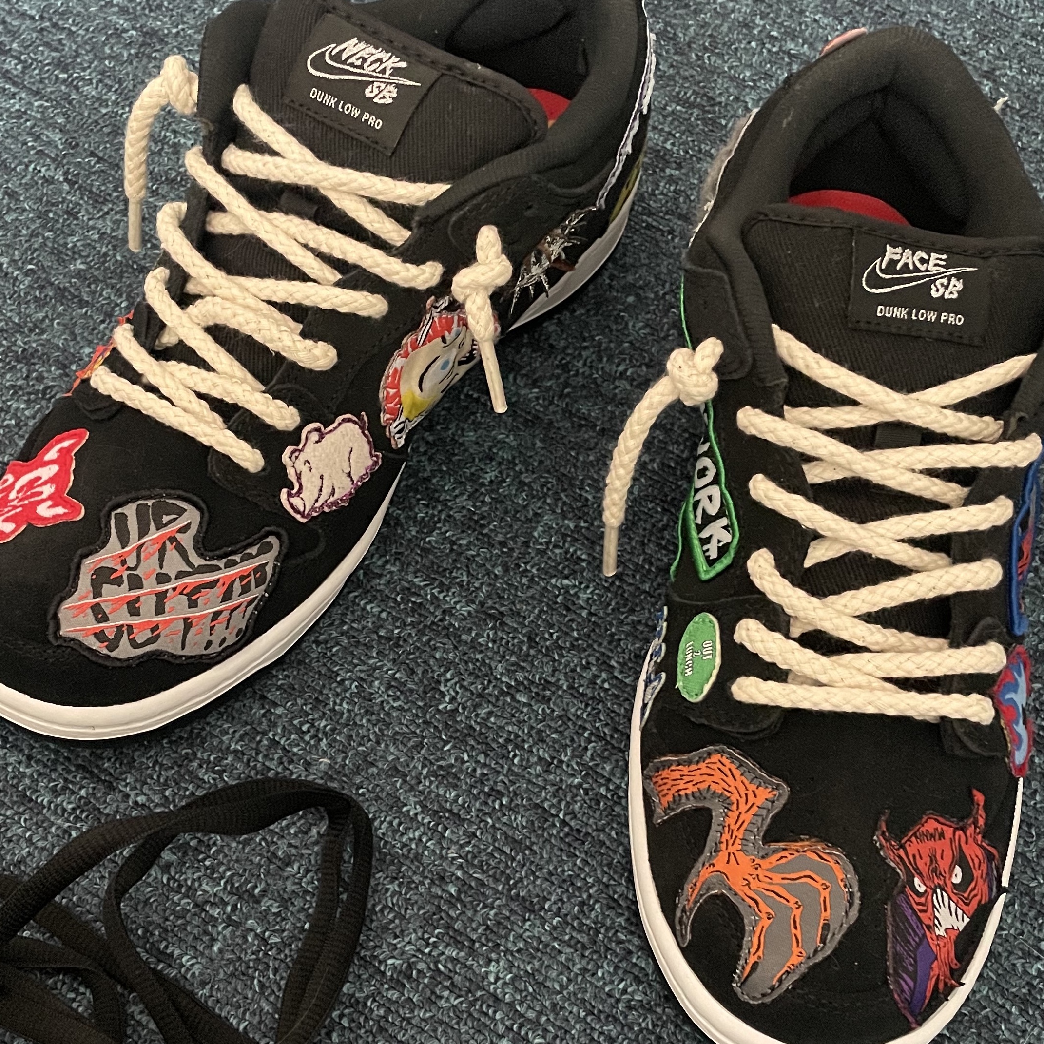 Nike x Neckface SB Dunk Low Pro Black 착용 스타일