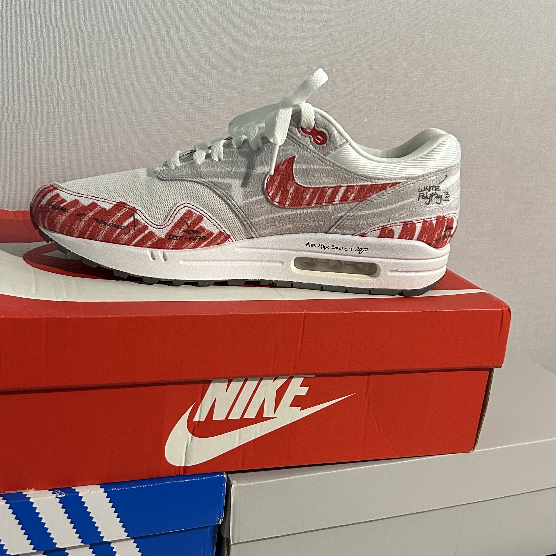 Jellycat Munro Scottie Dog Bag Charm Cream, Nike Air Max 1 Tinker Sketch to Shelf 착용 스타일 - 2