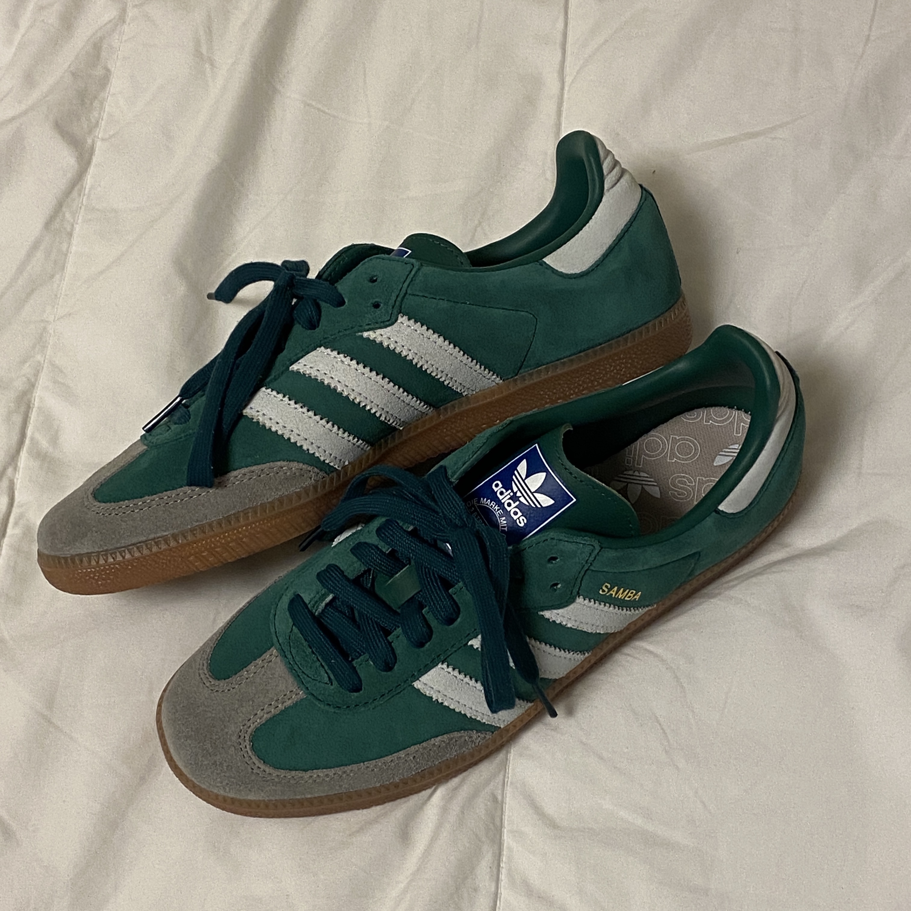 Adidas Samba OG Collegiate Green Gum 착용 스타일 - 2