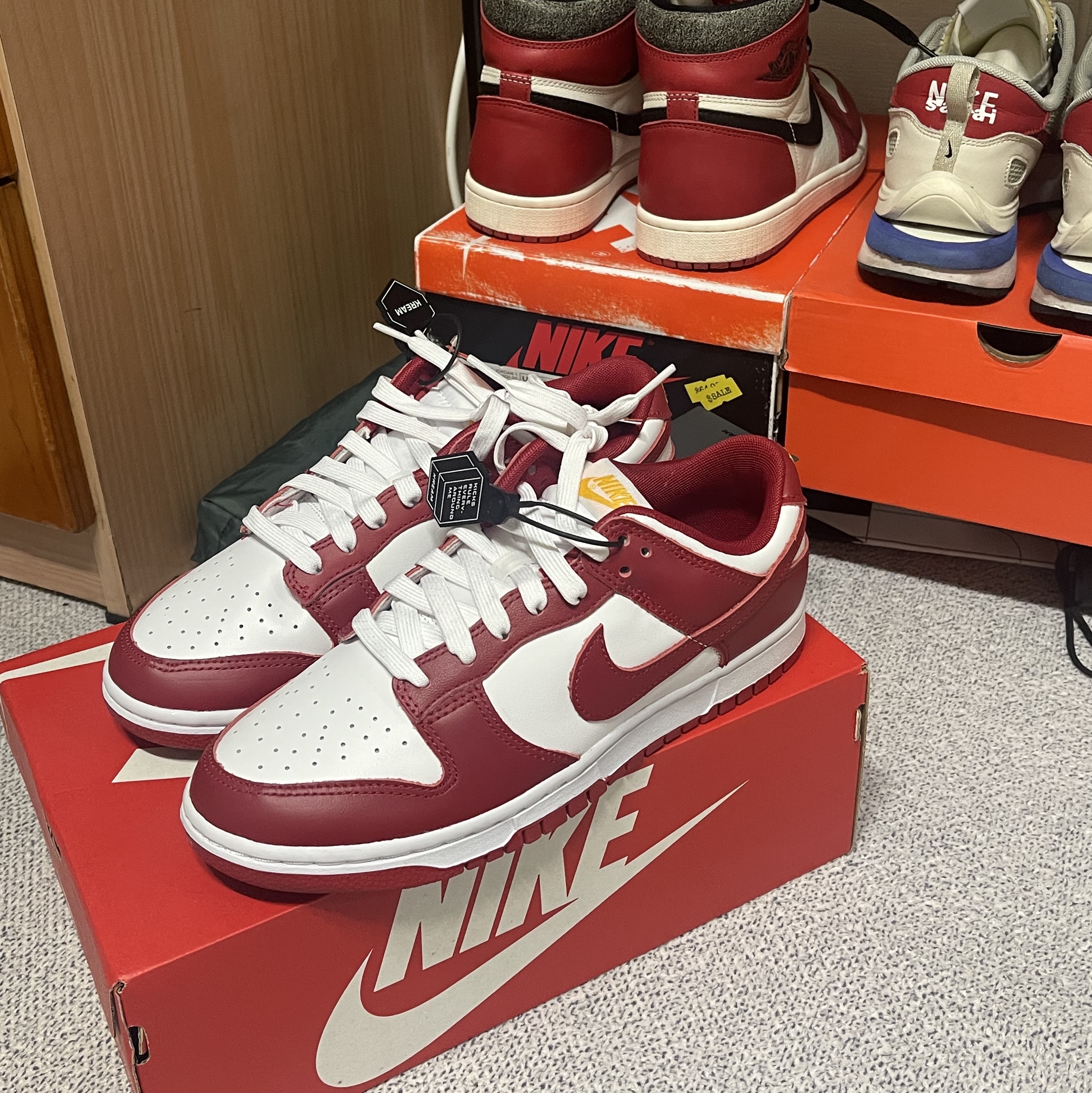 Nike Dunk Low Retro Gym Red 착용 스타일 - 1