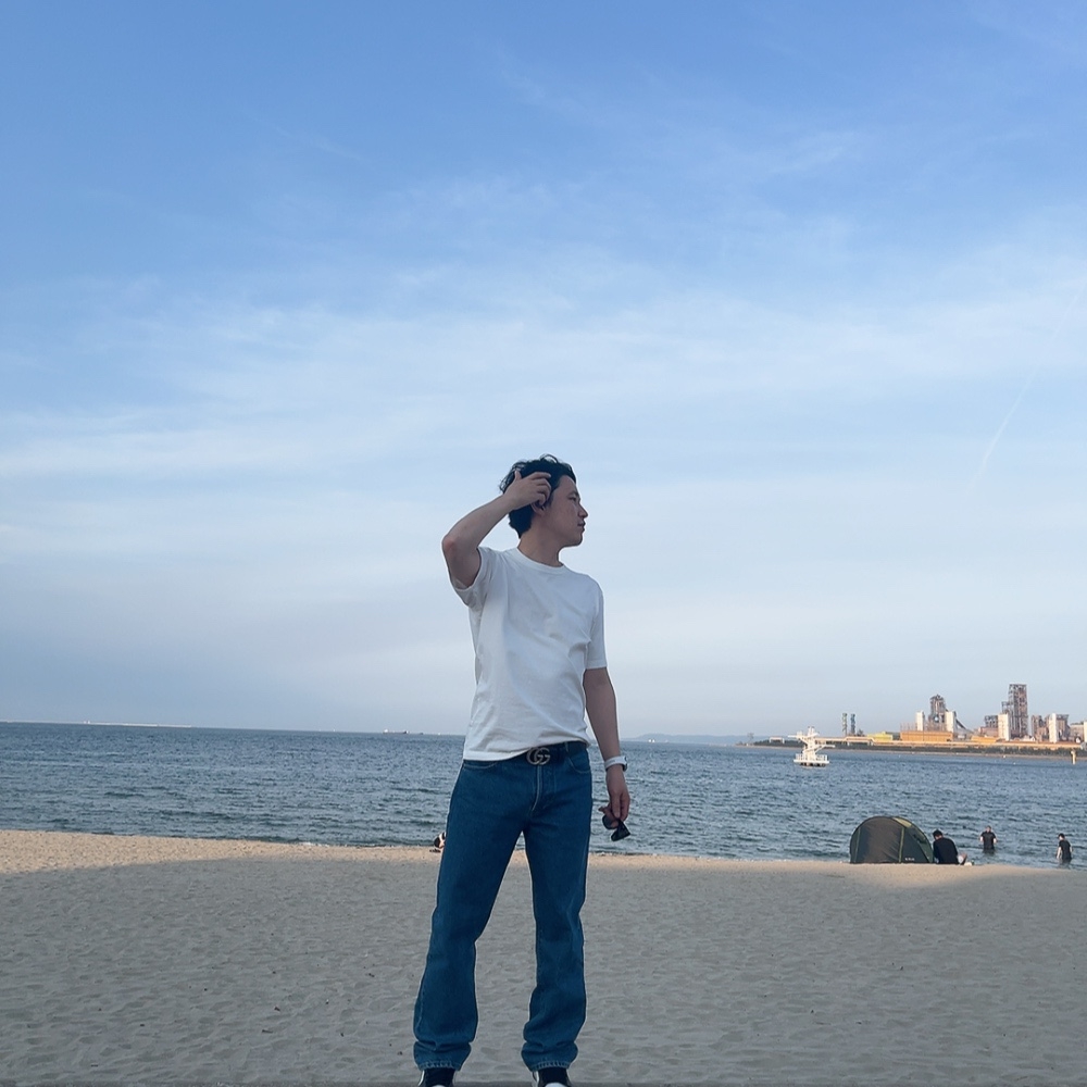 Wooyoungmi Long Straight Denim Pants Blue - 23SS 착용 스타일