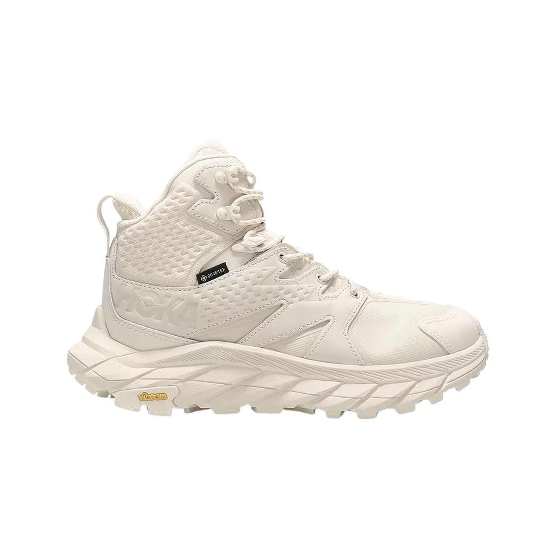 (W) 호카 아나카파 미드 GTX 에그녹 쉬프팅 샌드((W) Hoka Anacapa Mid GTX Eggnog Shifting Sand) - 1
