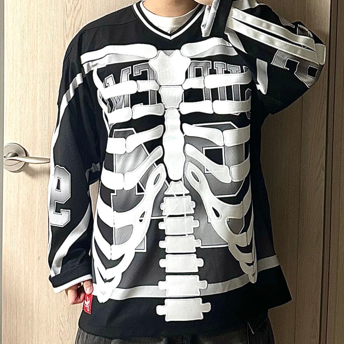 Supreme Bones Hockey Jersey Black