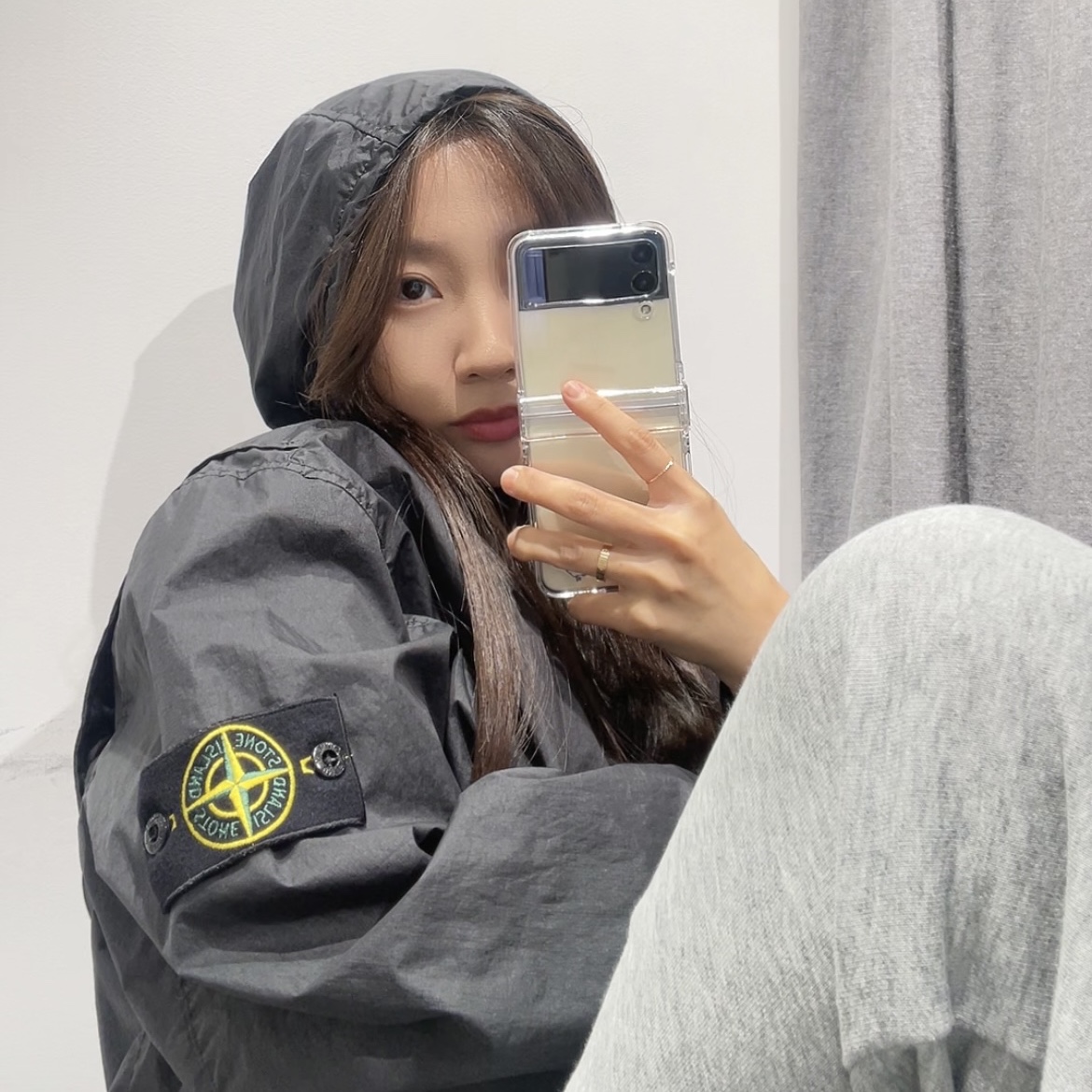 Stone Island 40523 Membrana 3L TC Jacket Navy Blue - 21SS 착용 스타일 - 2
