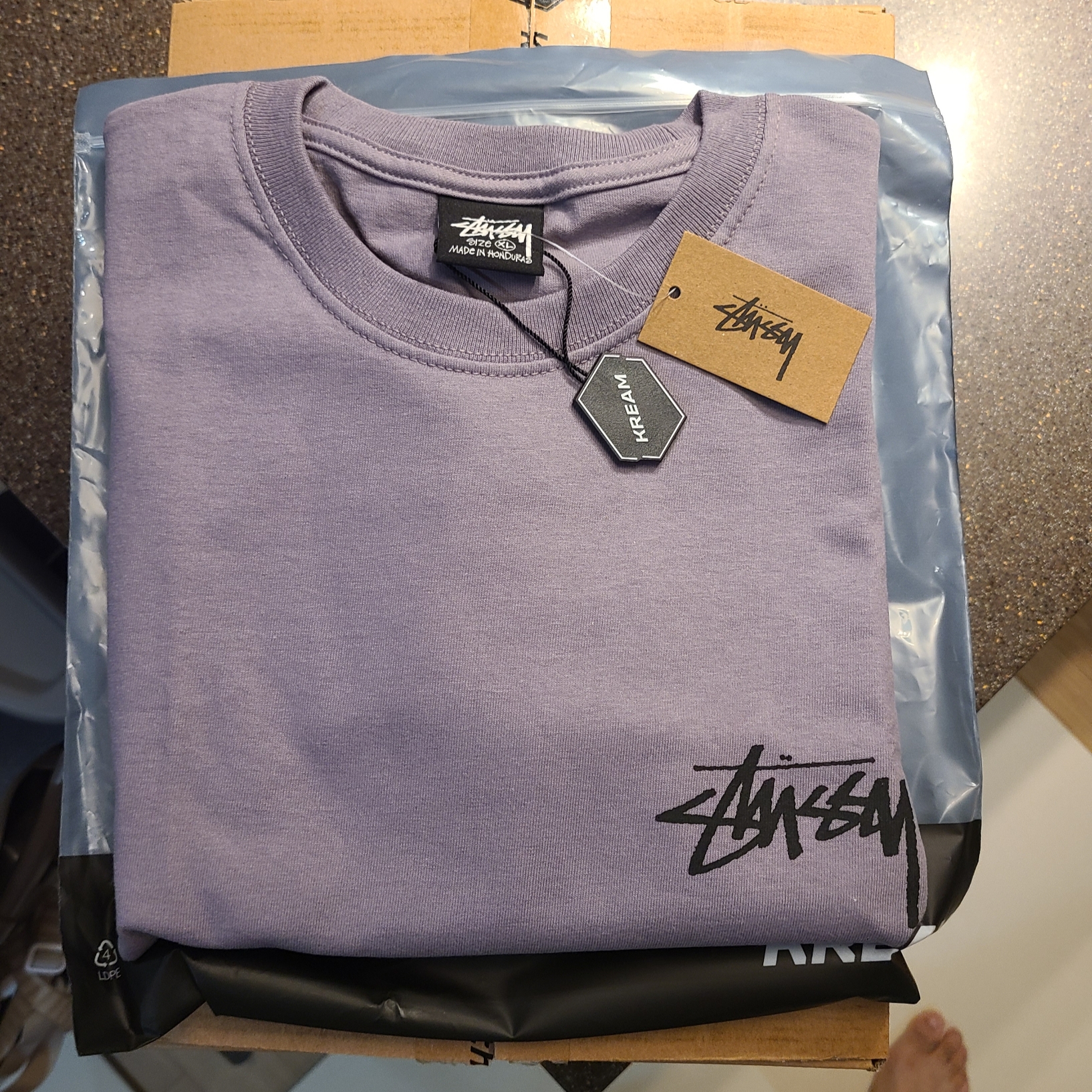 Stussy Kittens T-Shirt Mauve 착용 스타일