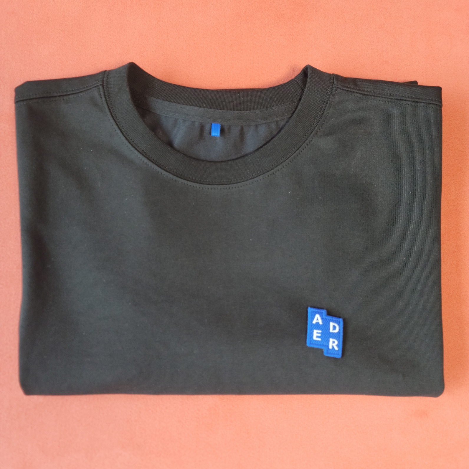 Ader Error Sig; TRS/BL Tag T-Shirt 01 Black 착용 스타일