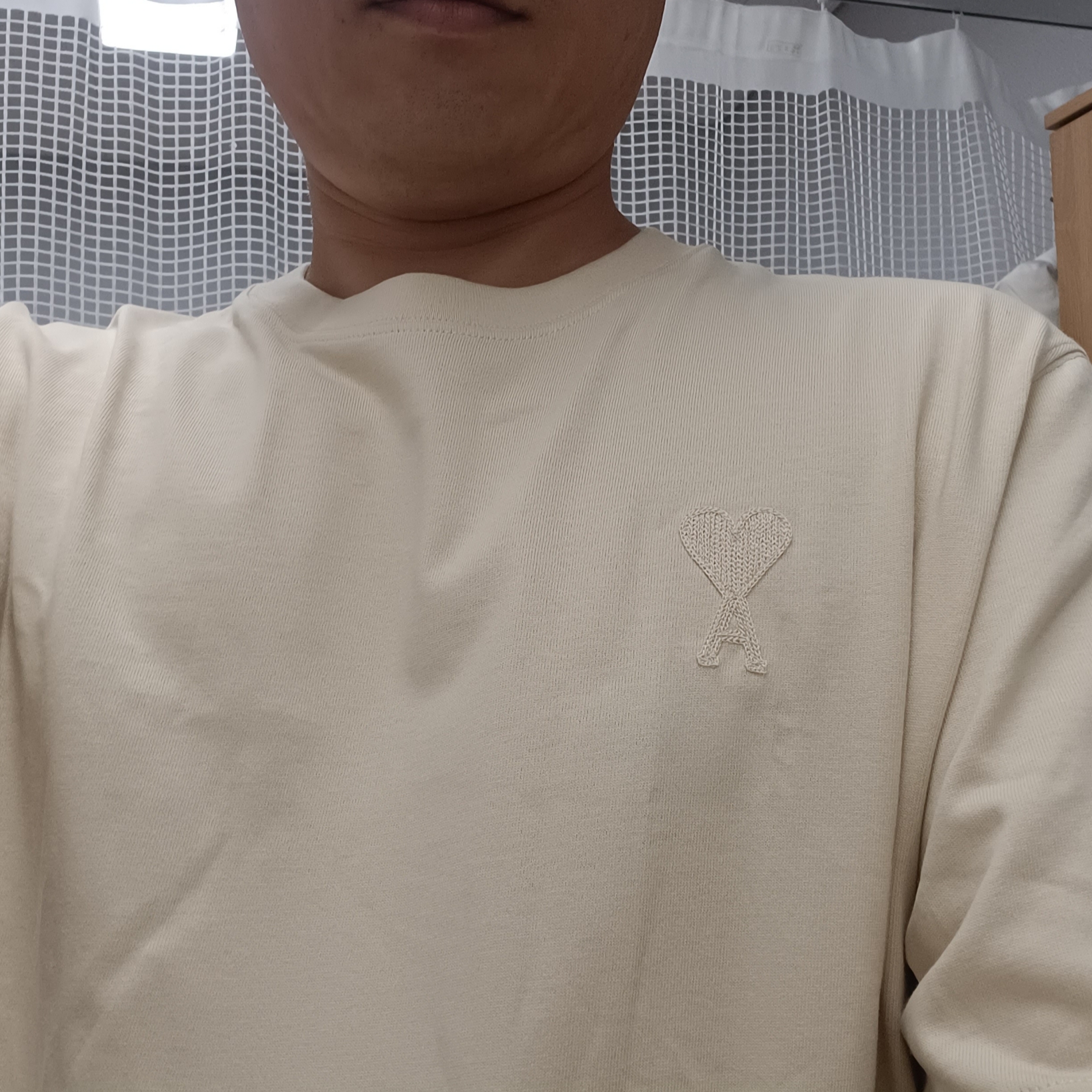 AMI de Coeur T-Shirt Vanilla 착용 스타일 - 3