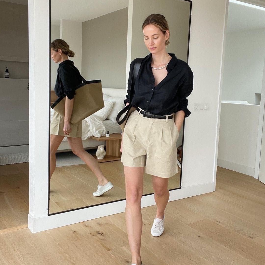 (W) Alexander Wang Cross Drape Crop Shirt in Compact Cotton Black, CDG 1986 Comme Des Garcons Archive Shirt Black 착용 스타일 - 2