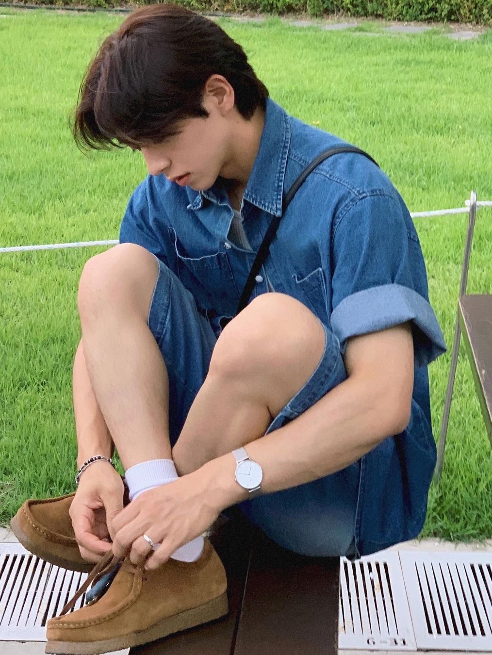 Clarks Wallabee Cola 착용 스타일 - 2