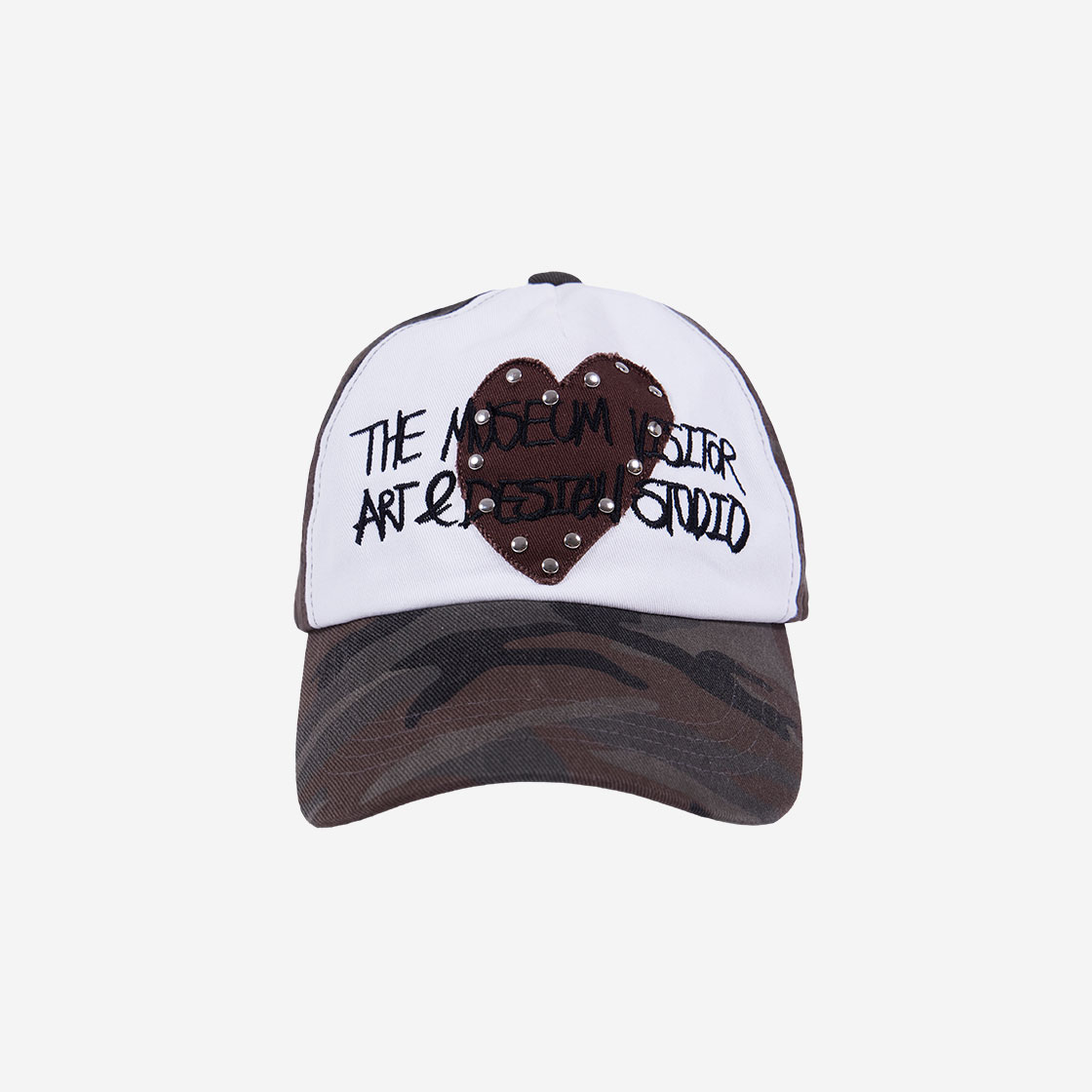 THE MUSEUM VISITOR HEART PATCH キャップ MUSINSA公式 | THE MUSEUM VISITOR HEART PATCH STUD BALLCAP - RED