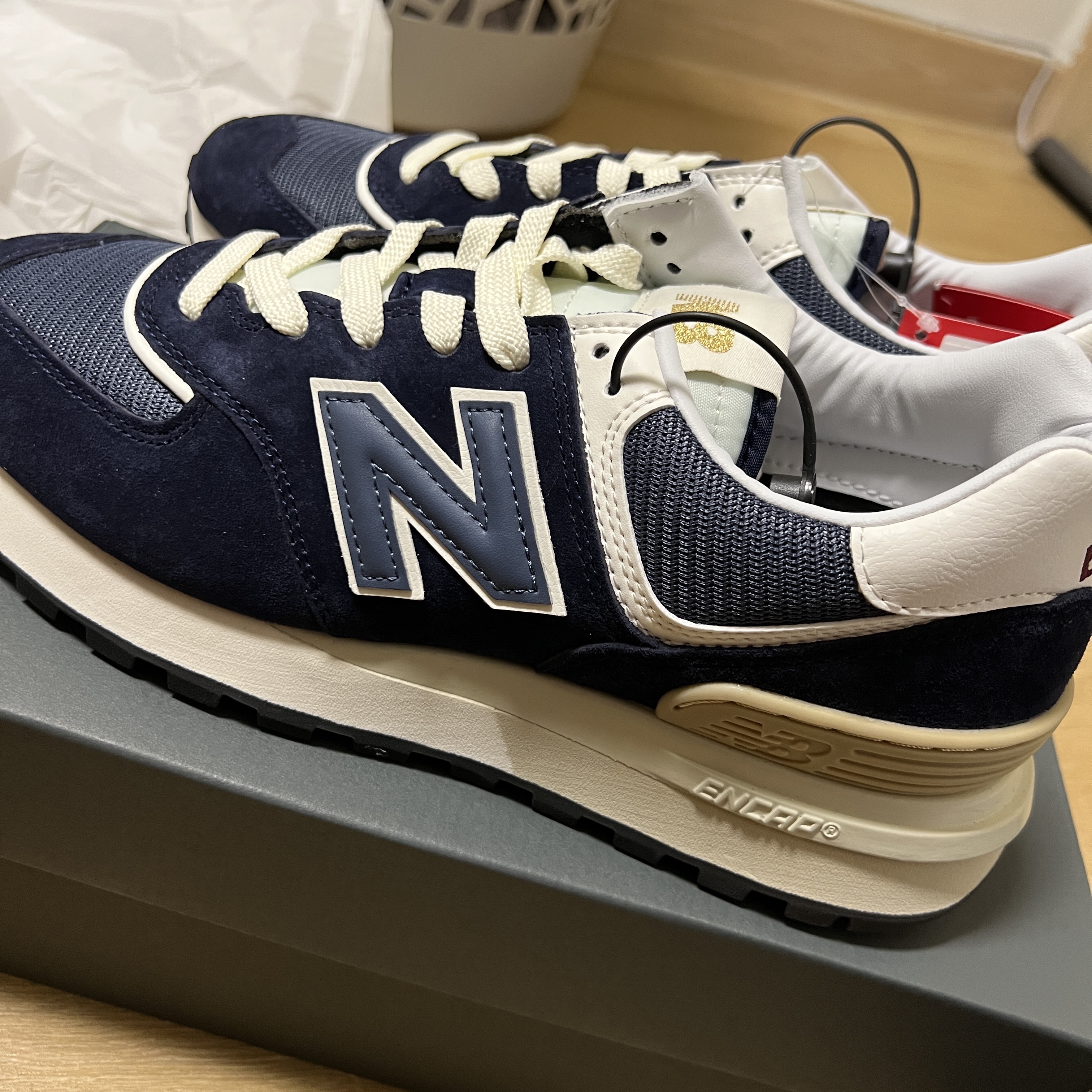 New Balance 574 Legacy Navy 착용 스타일