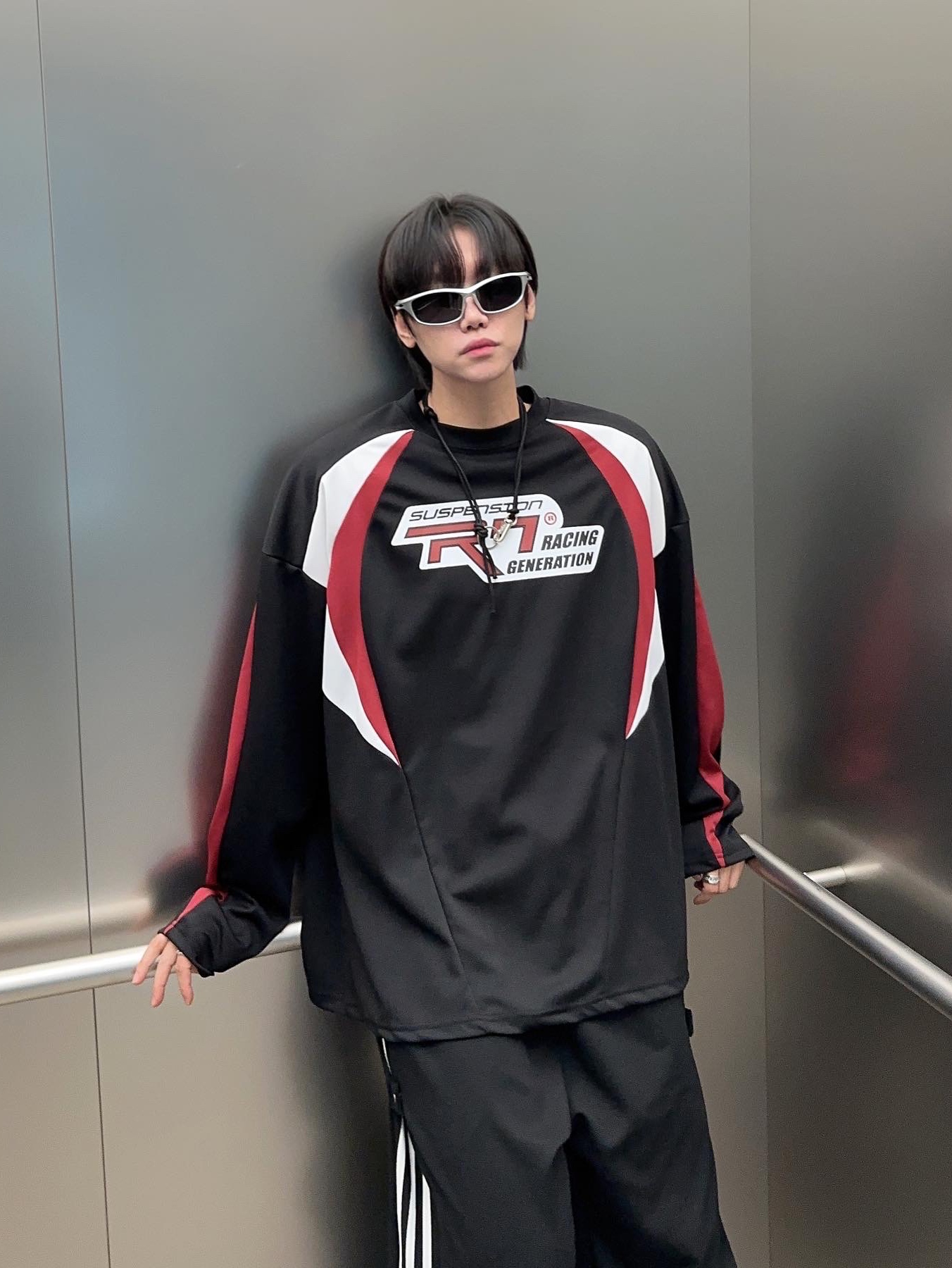 Balenciaga Steroid Derby Black 착용 스타일 - 3