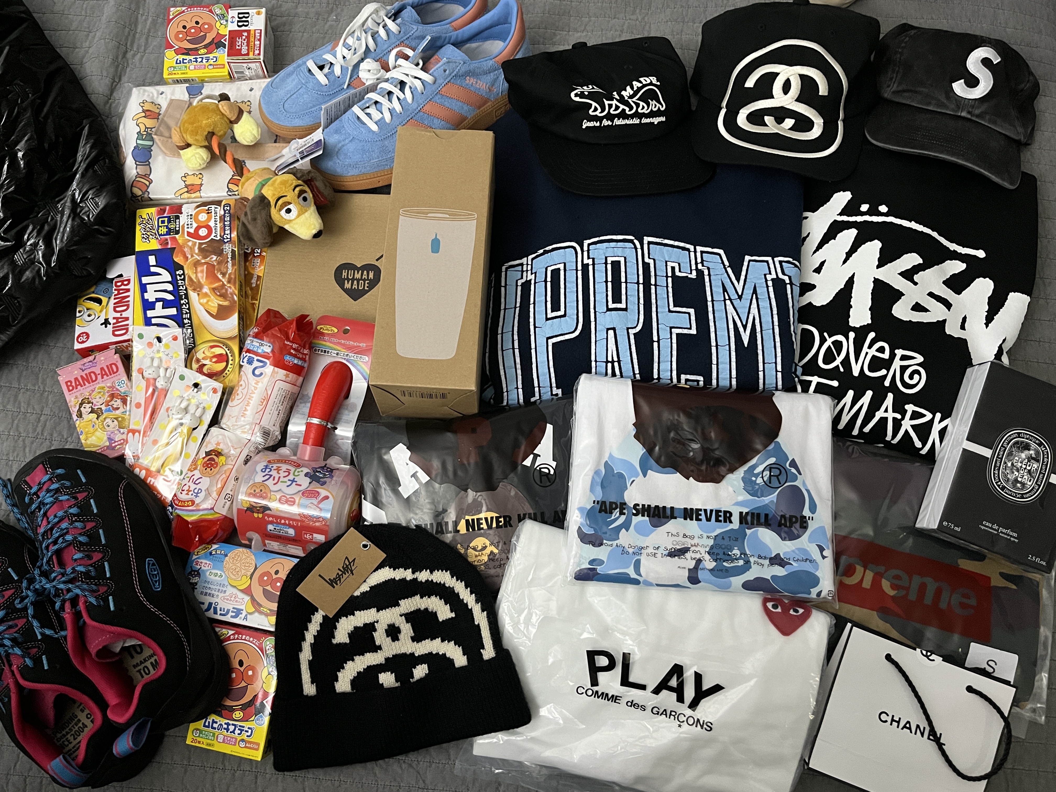 (W) Adidas Spezial Handball Right Blue, Stussy Big Link Low Pro Strapback Cap Black 착용 스타일