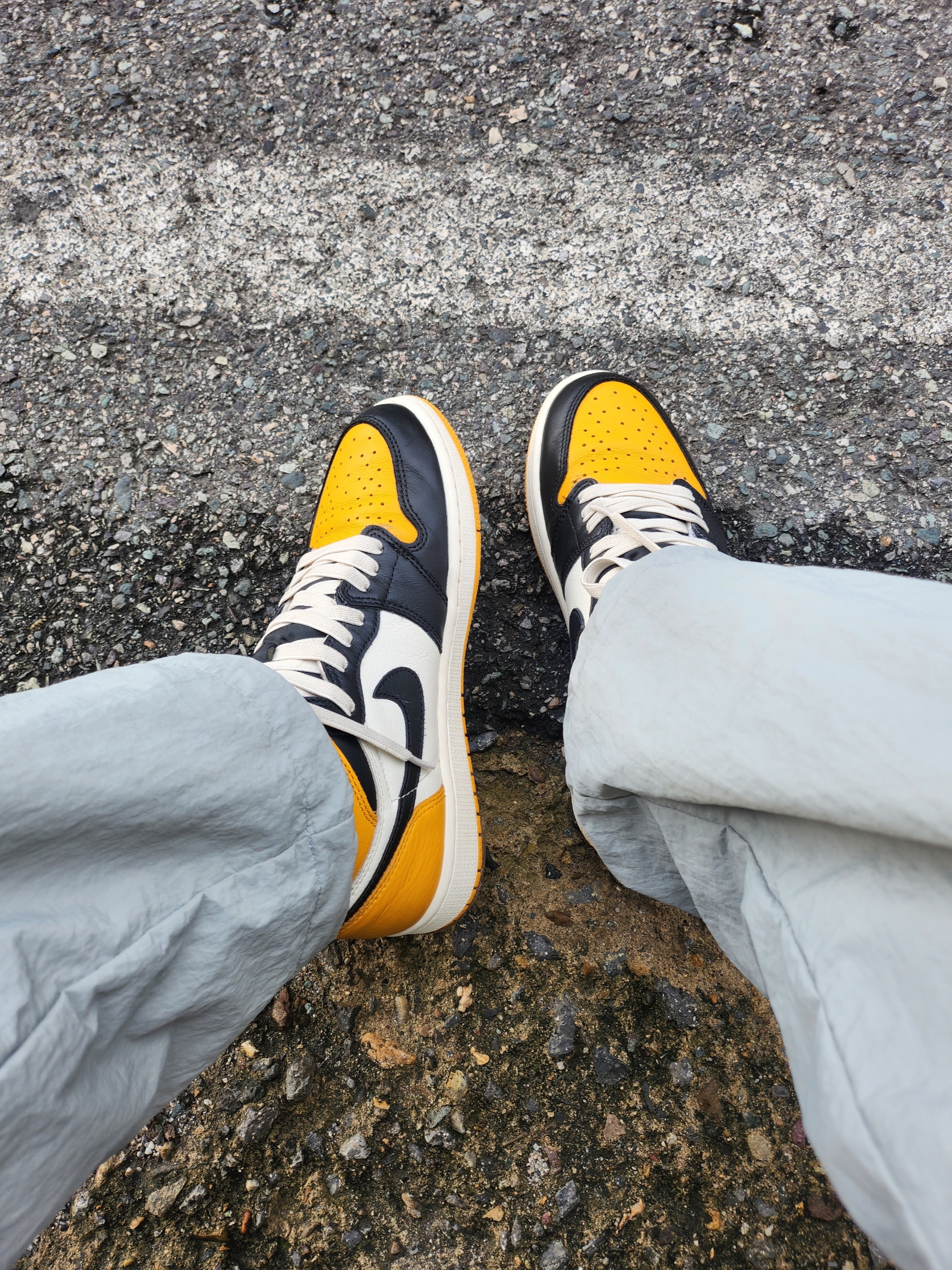 Jordan 1 Retro High OG Taxi 착용 스타일 - 4