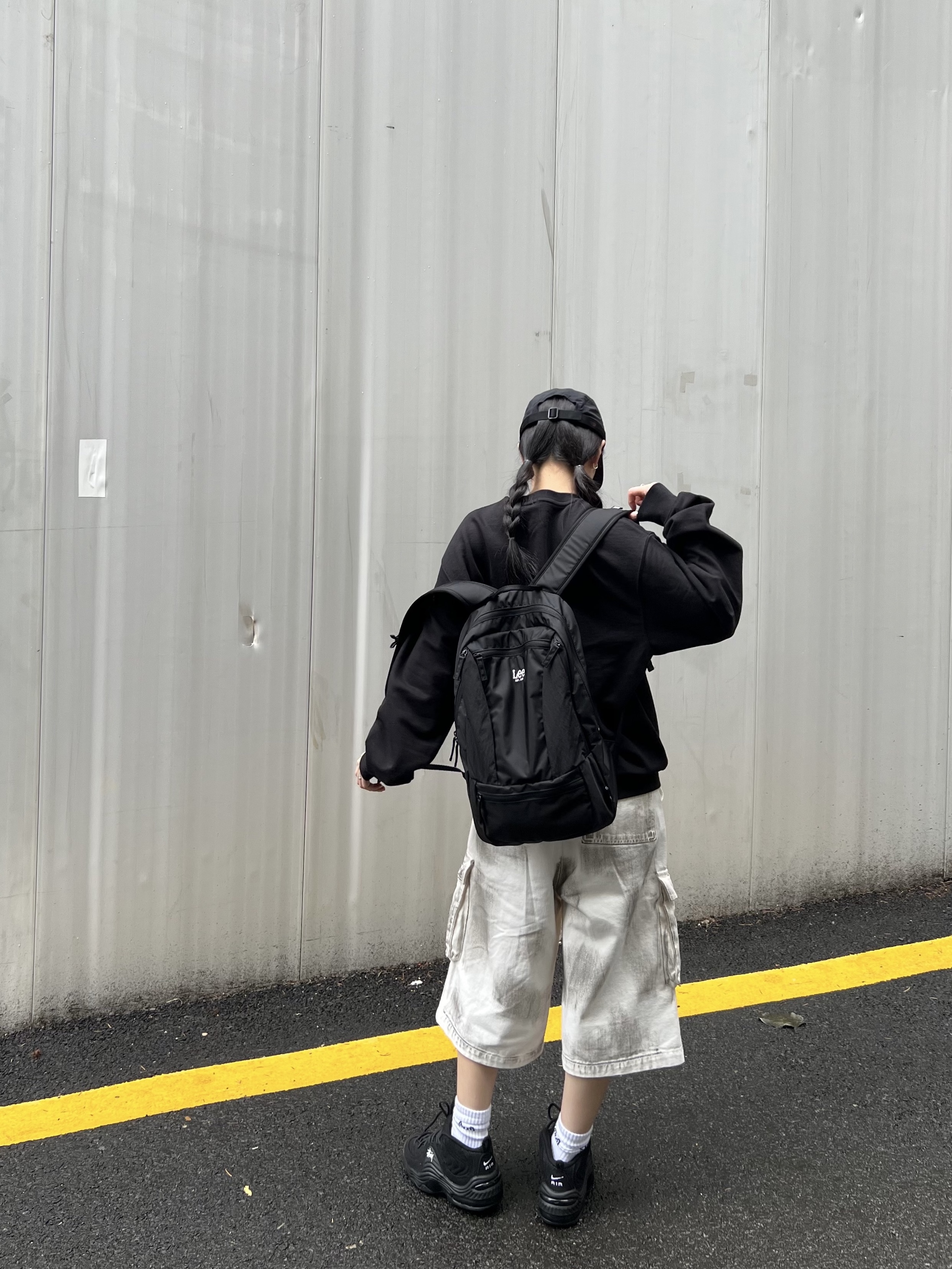 Nike x Stussy Air Penny II Black, Supreme Sport Webbing Camp Cap Black - 23SS 착용 스타일 - 1